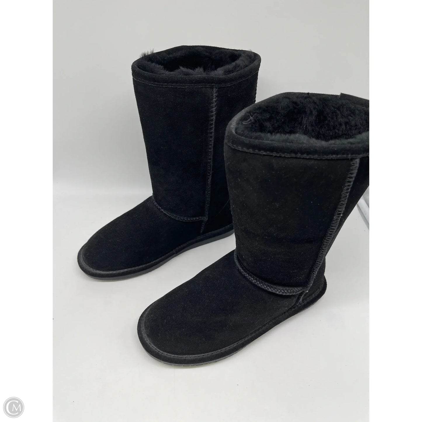 Boots Mid-calf Flats By Bearpaw In Black, Size: 8