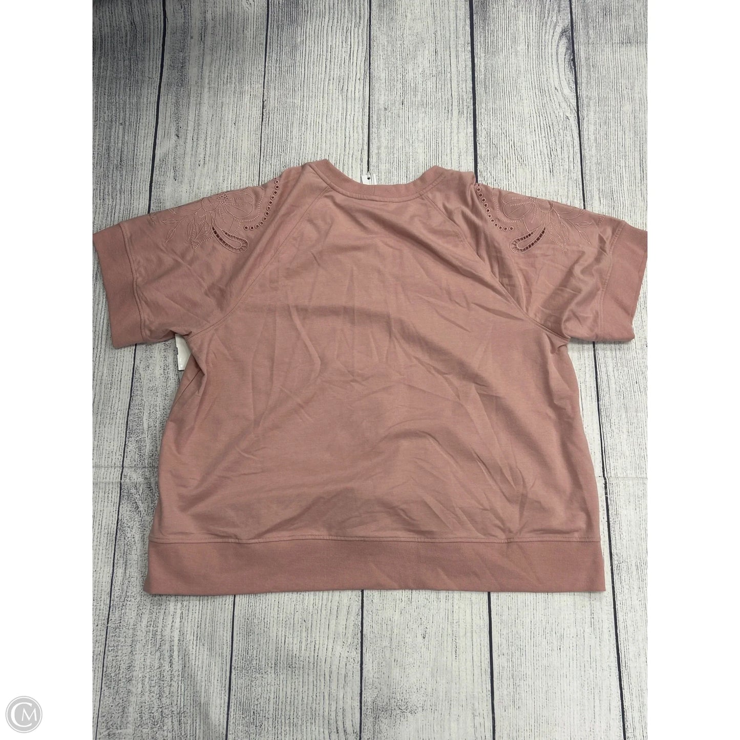 Top Short Sleeve By Jane And Delancey In Pink, Size: 2x