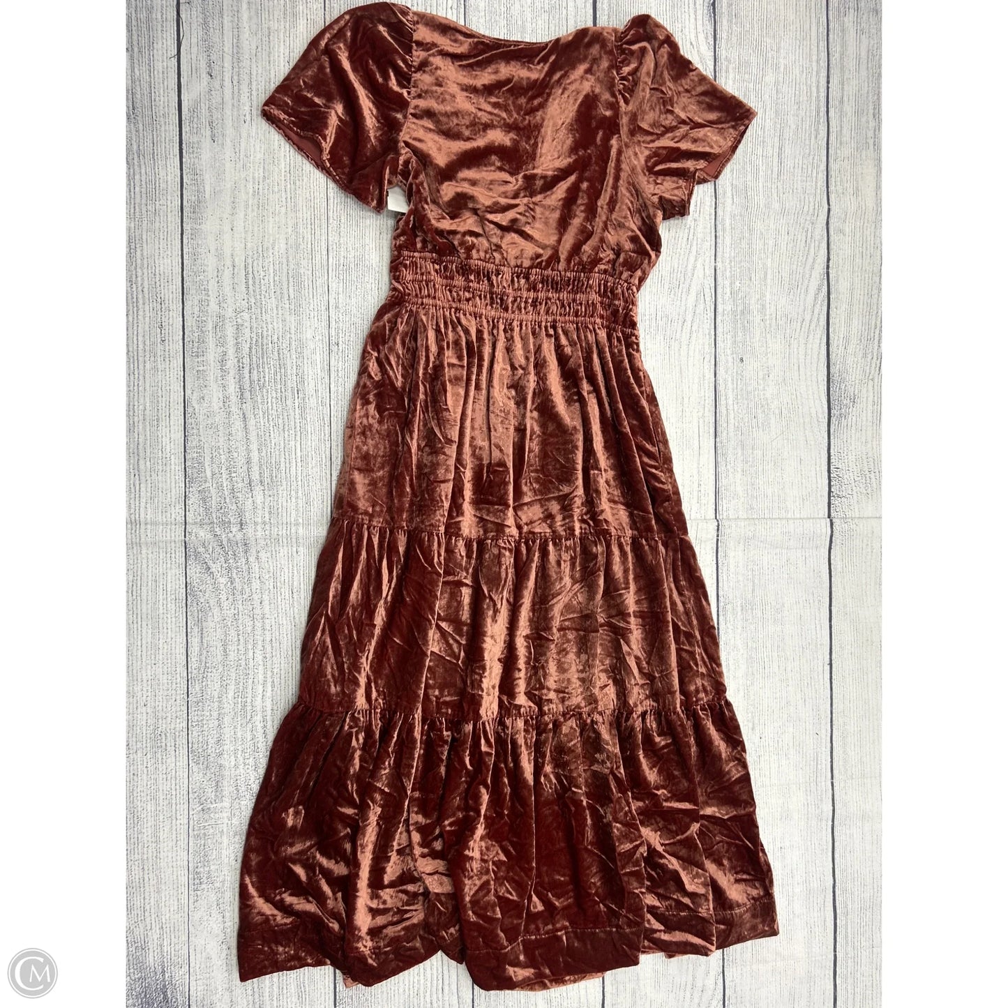 Dress Casual Maxi By Anthropologie In Orange, Size: L