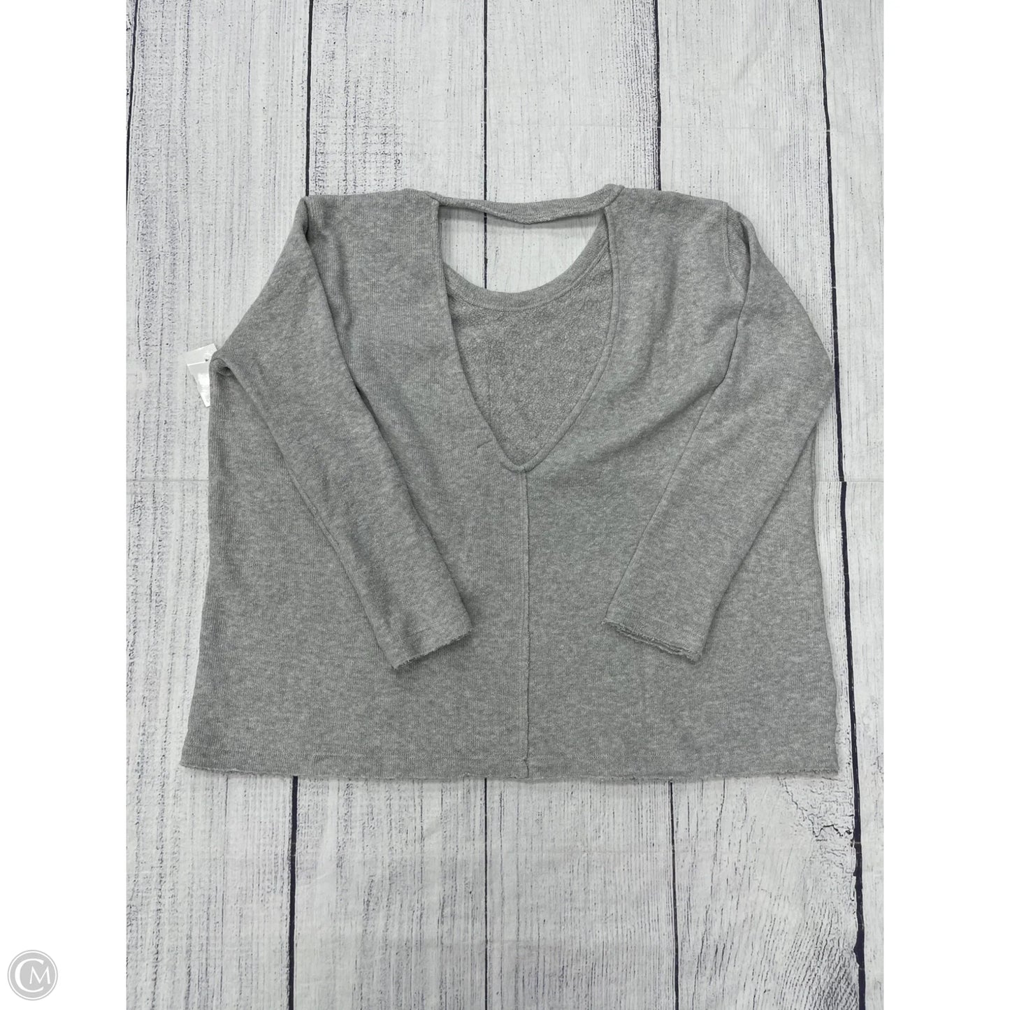 Sweatshirt Crewneck By Free People In Grey, Size: Xs