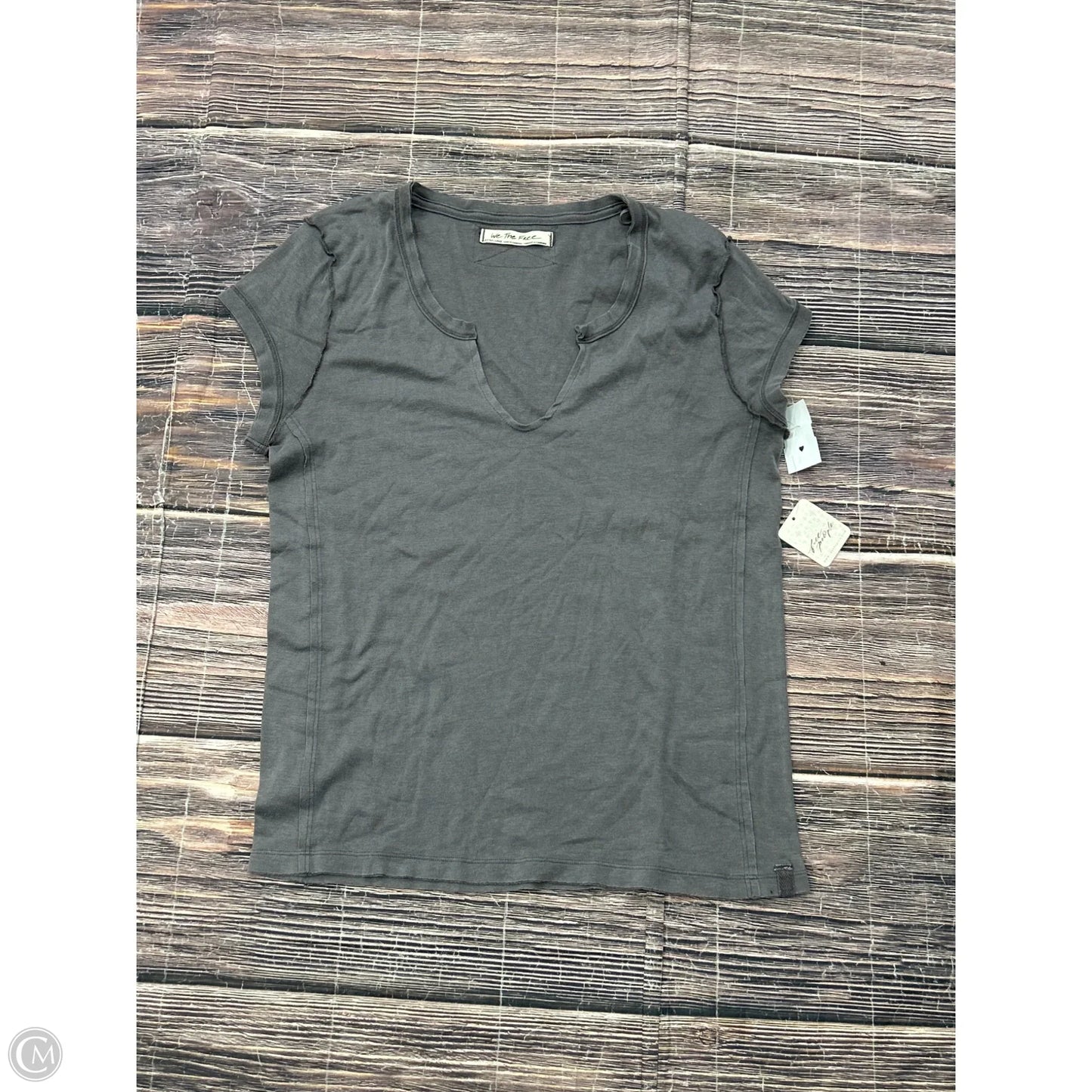 Top Short Sleeve By We The Free In Grey, Size: Xl