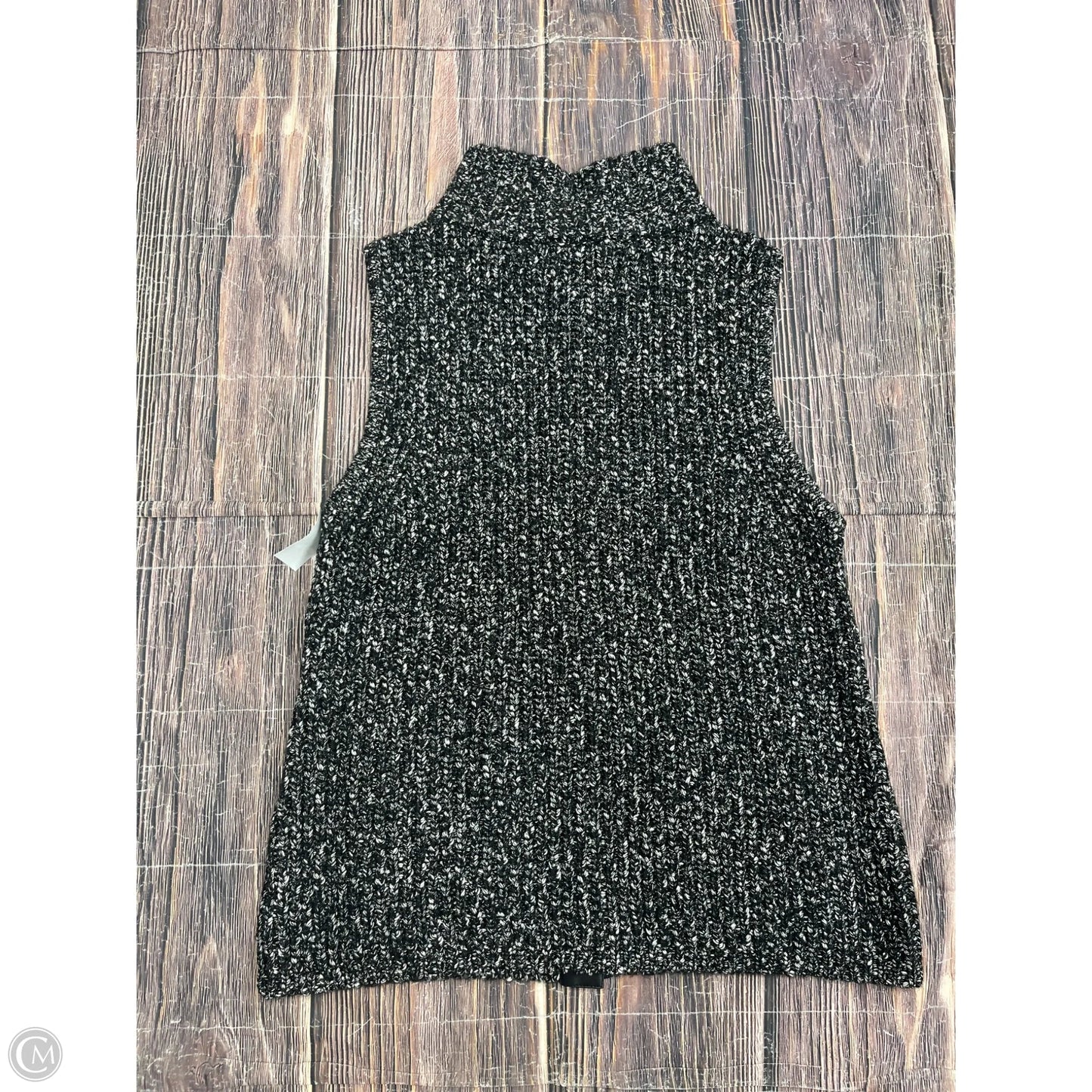 Vest Sweater By Anne Klein In Black, Size: M