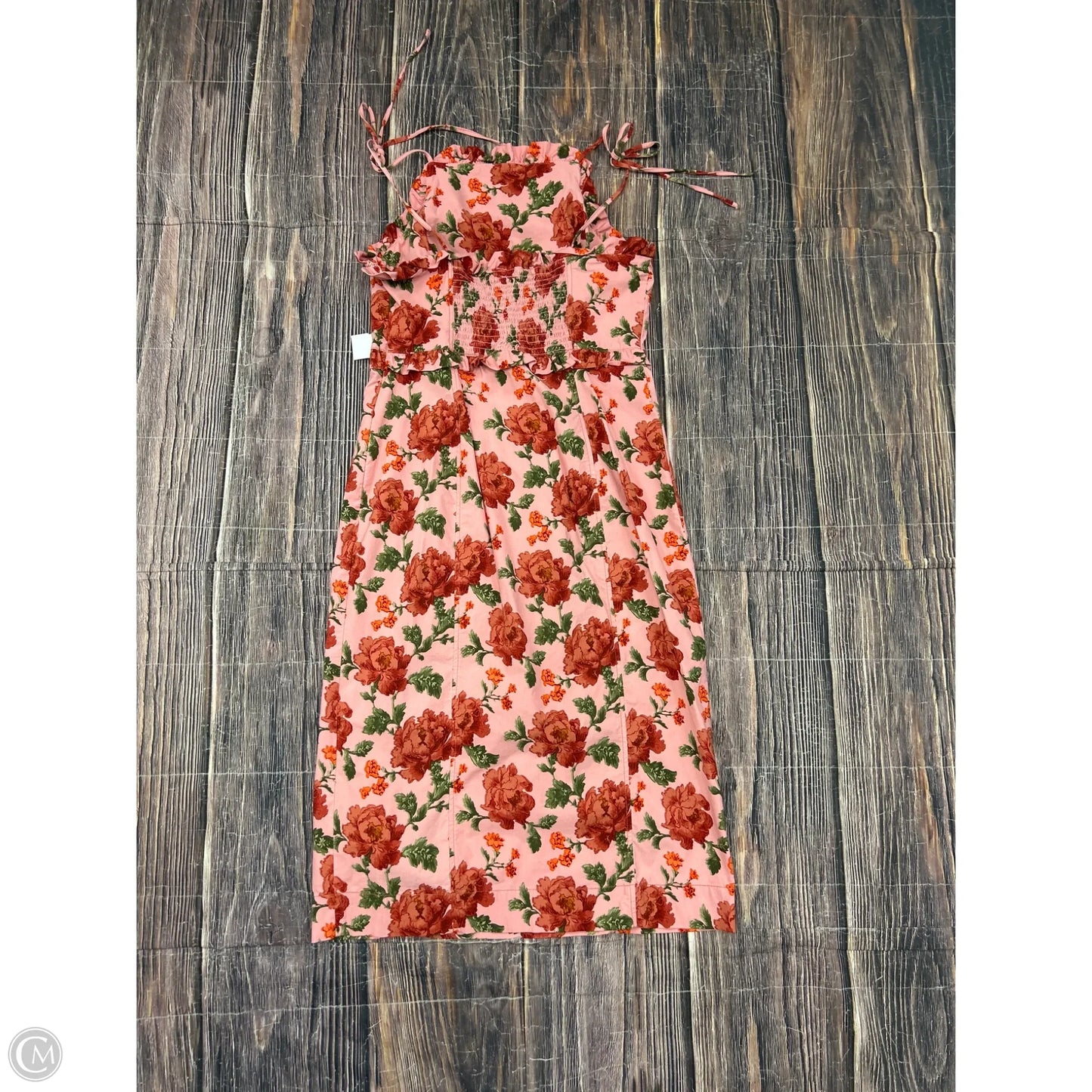 Dress Casual Midi By Anthropologie In Pink, Size: L