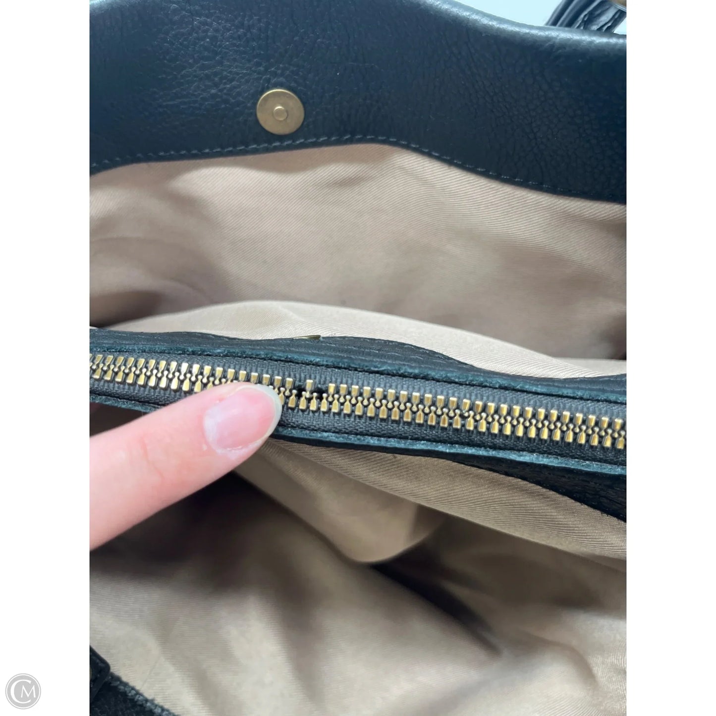 Handbag Leather By Cmb, Size: Medium