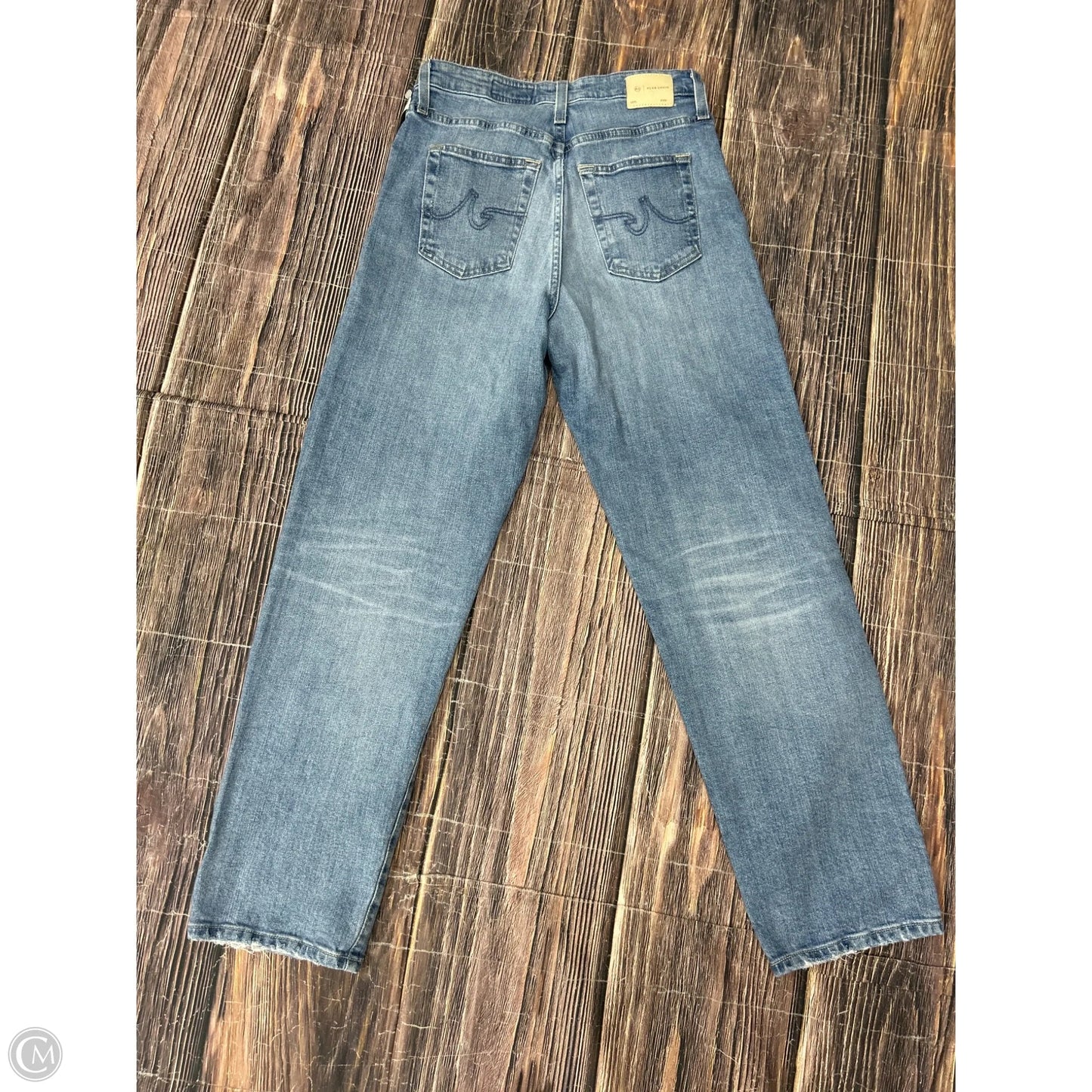 Jeans Straight By Adriano Goldschmied In Blue Denim, Size: 4