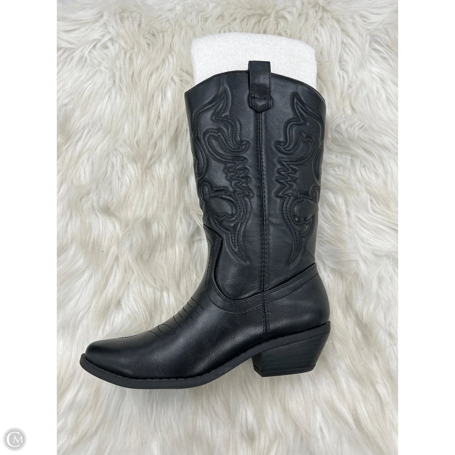 Boots Western By Soda In Black, Size: 6.5