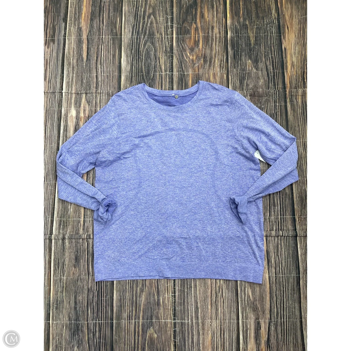 Athletic Top Long Sleeve Crewneck By Lululemon In Purple, Size: 12