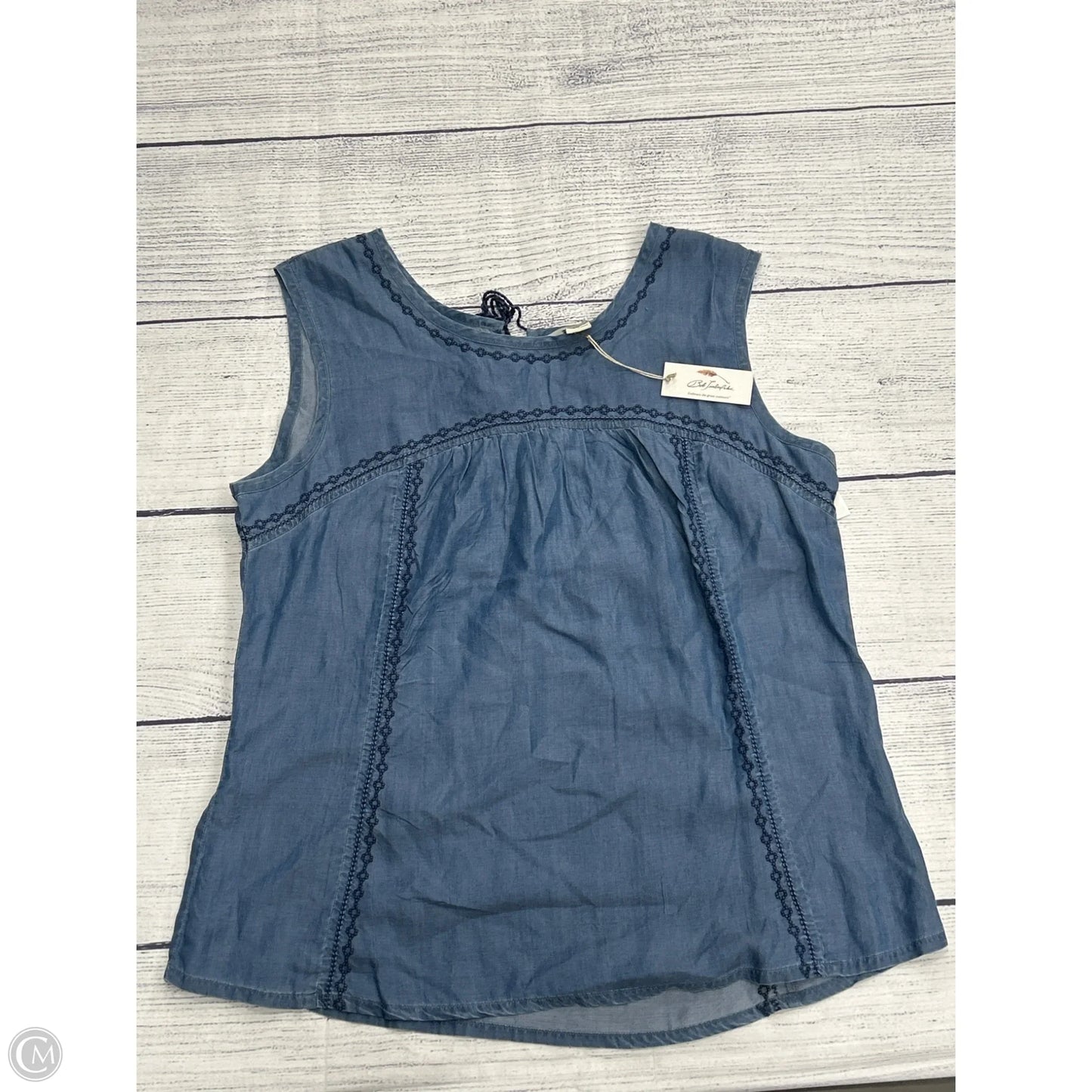 Top Sleeveless By Clothes Mentor In Blue, Size: Xl