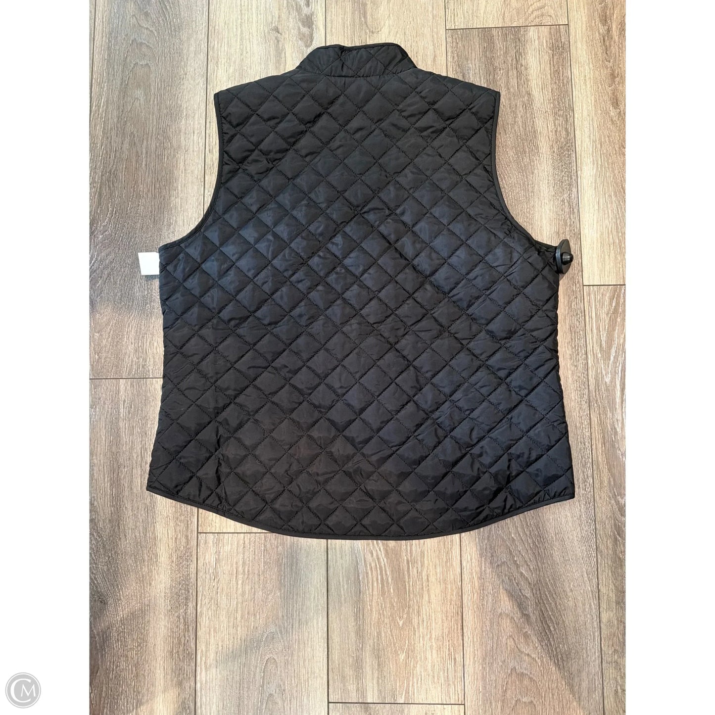 Vest Puffer & Quilted By Karen Scott In Black, Size: Xl