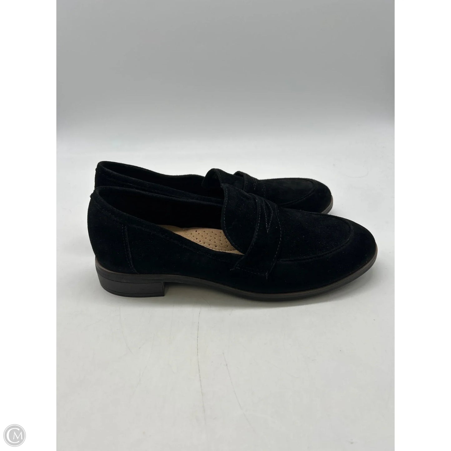 Shoes Flats By Clarks In Black, Size: 6.5