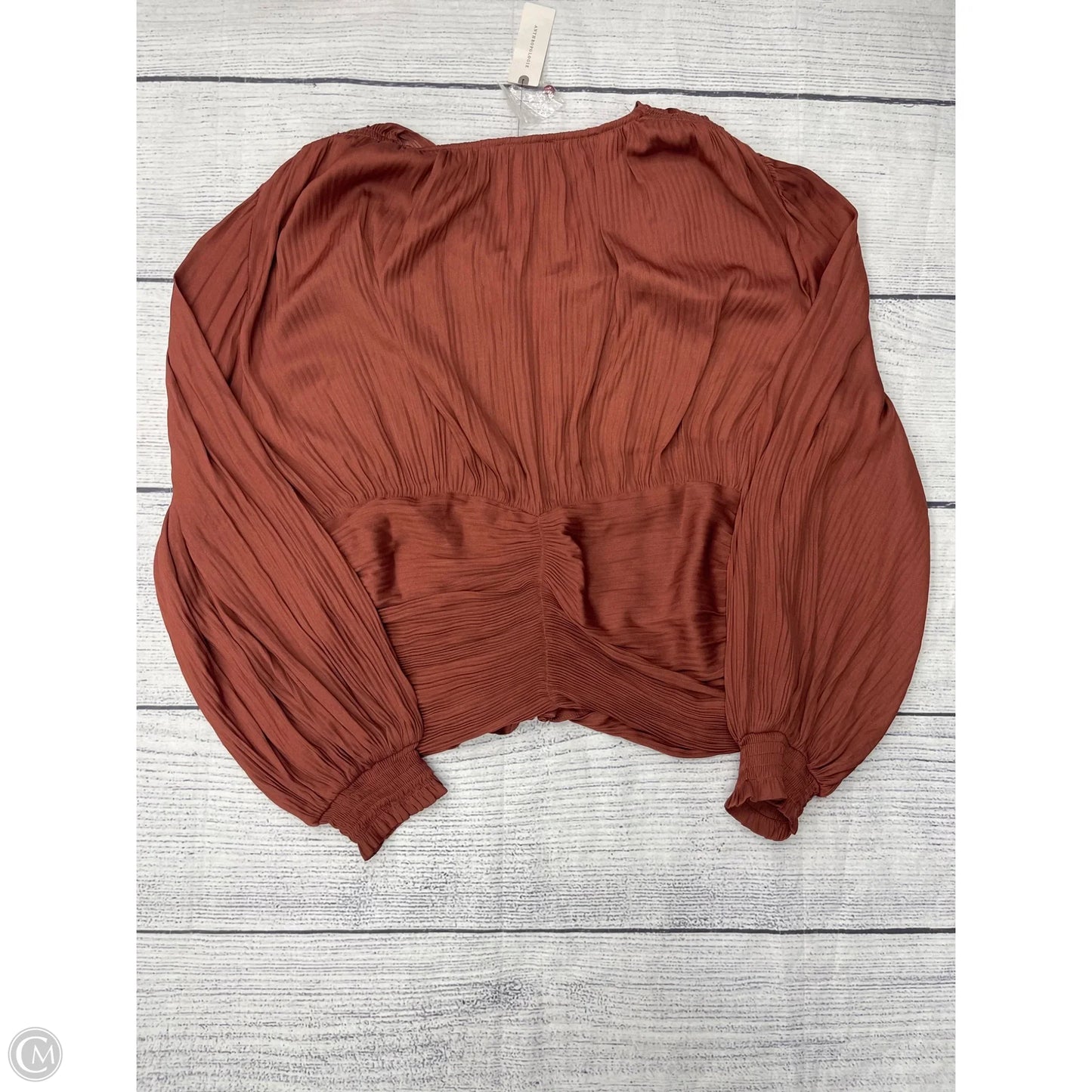 Top Long Sleeve By Current Air In Orange, Size: Xl
