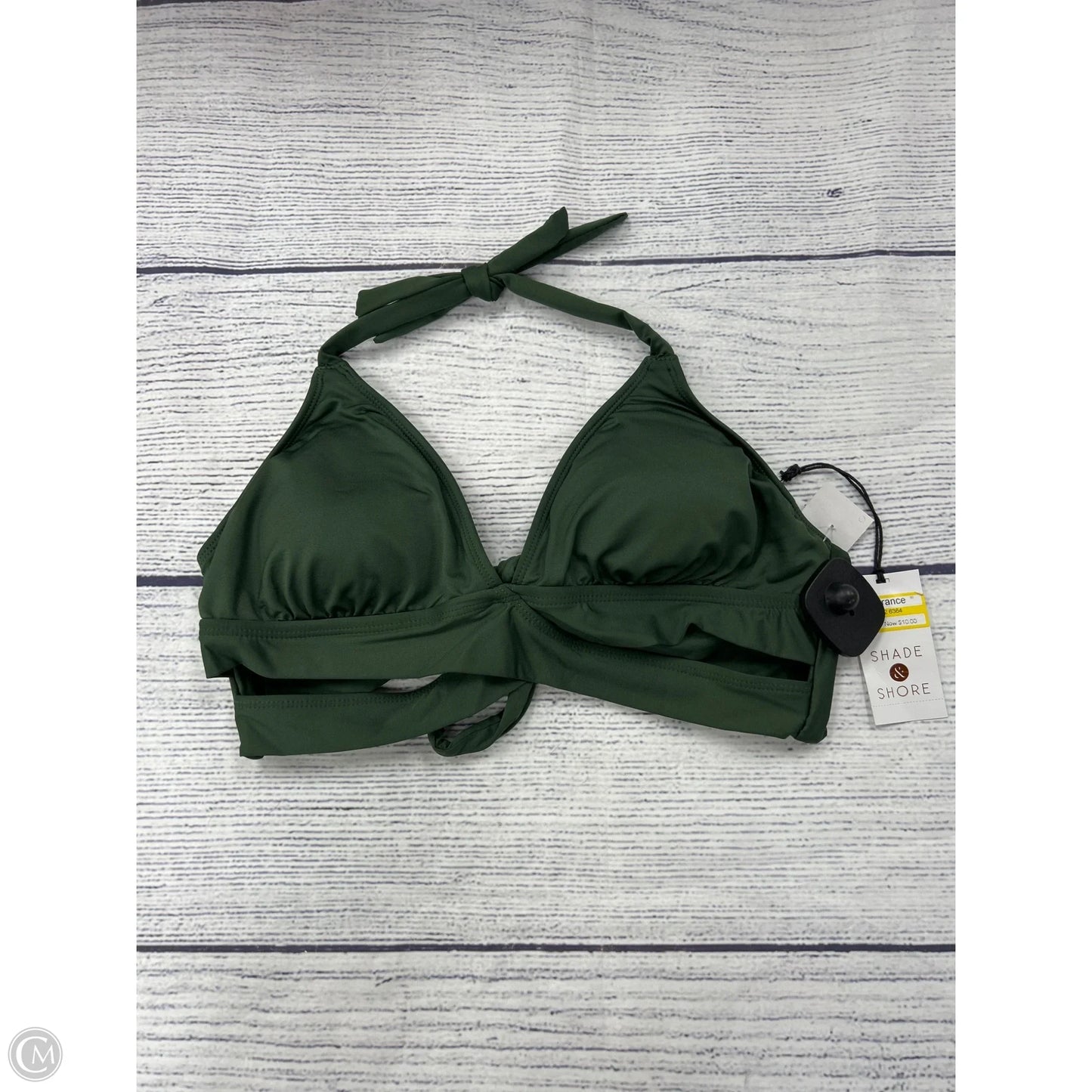 Swimsuit Top By Shade & Shore In Green, Size: M