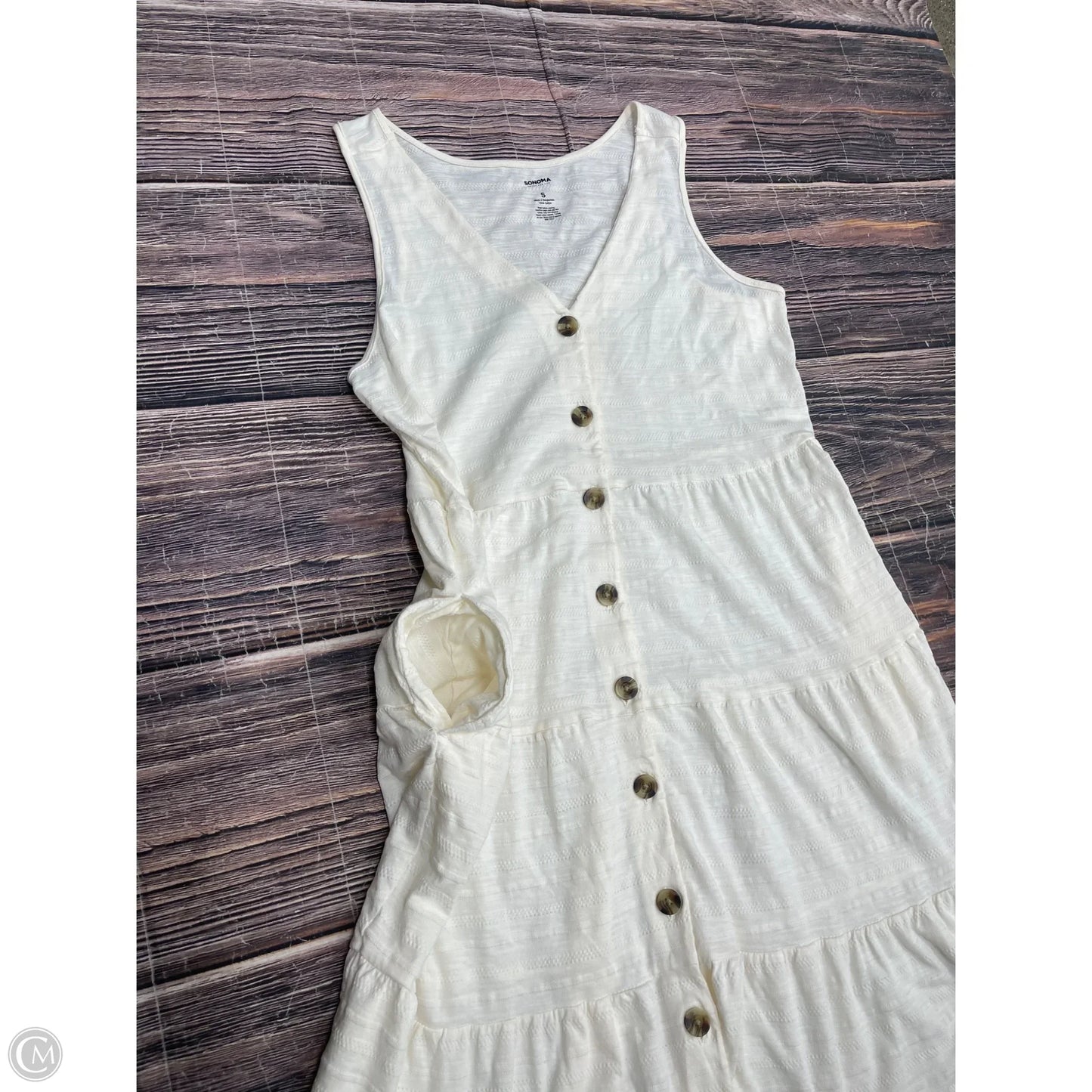 Dress Casual Short By Sonoma In Cream, Size: S