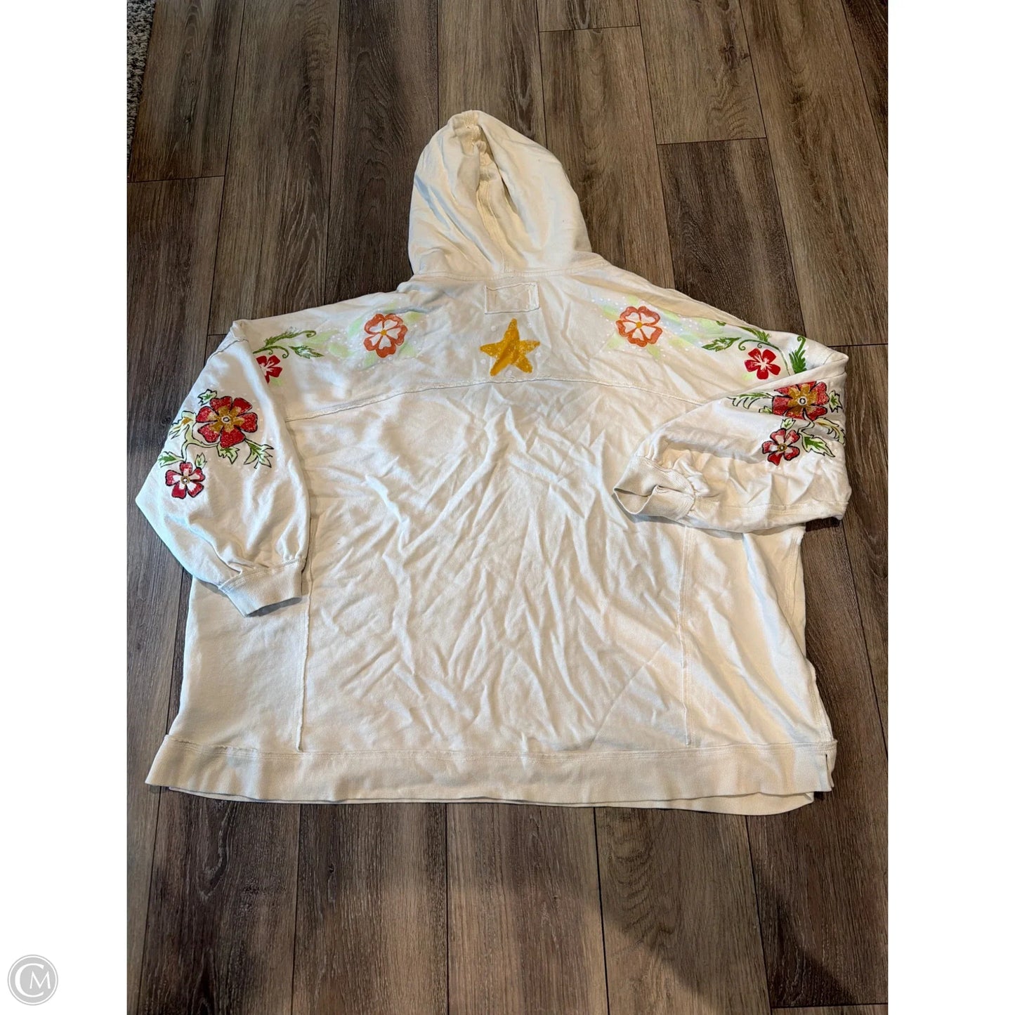 Sweatshirt Hoodie By We The Free In Cream, Size: L