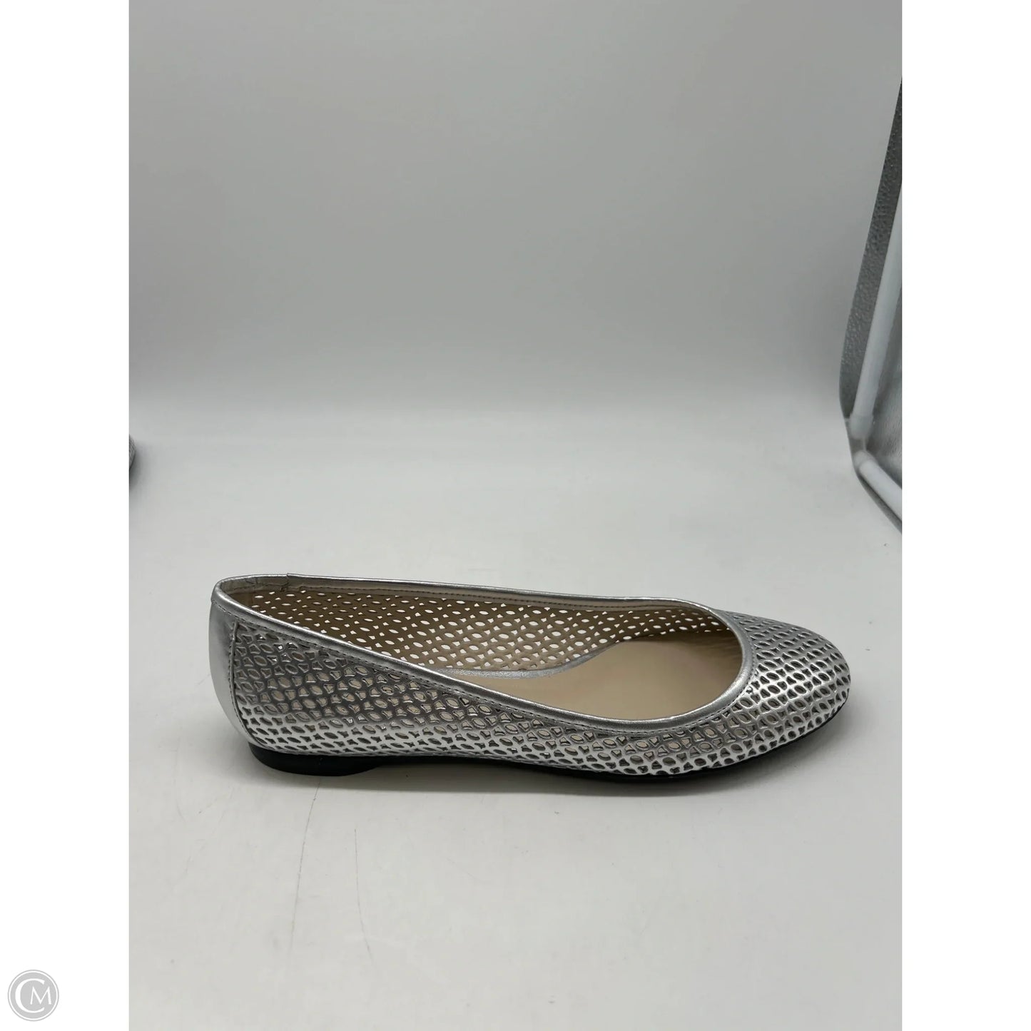 Shoes Flats By Talbots In Silver, Size: 8