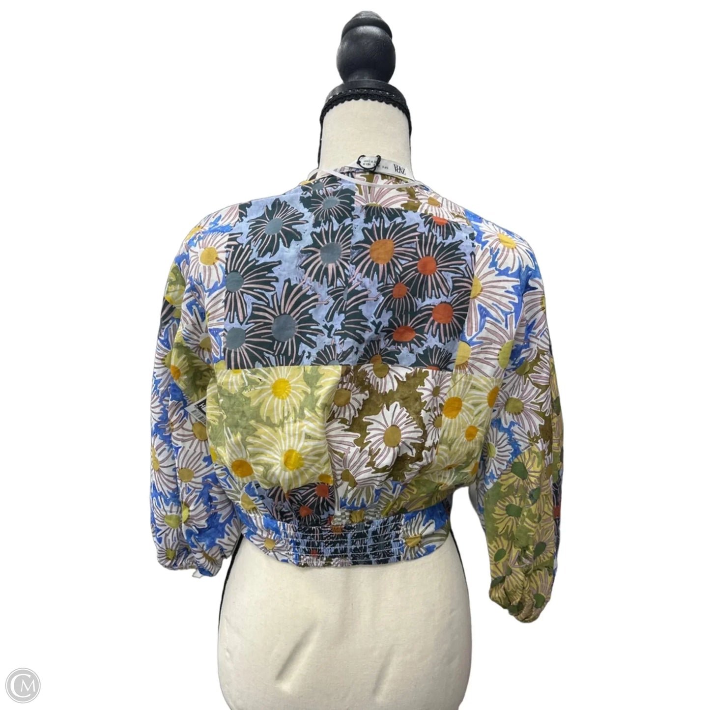 Top Long Sleeve By Zara In Blue, Size: S
