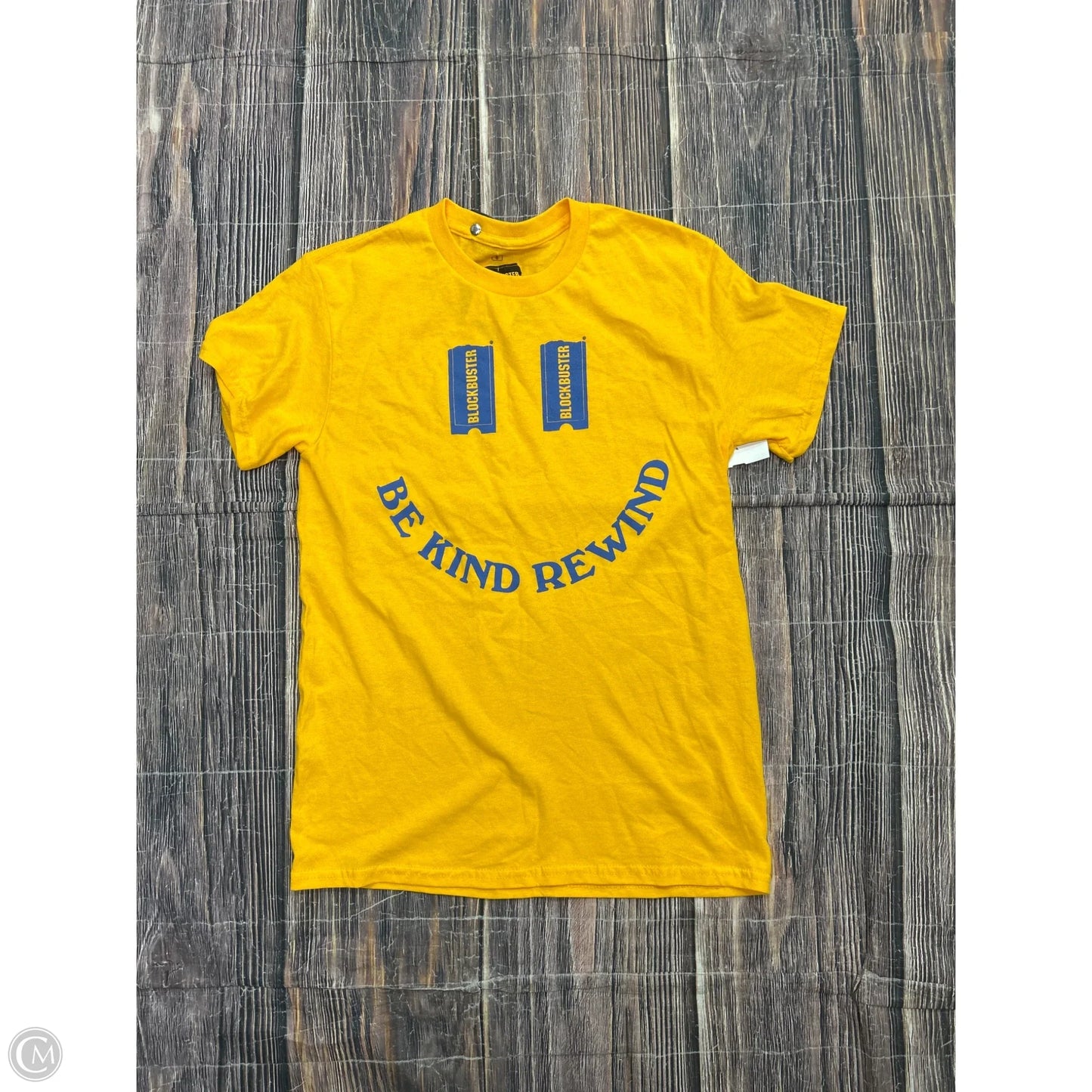 Top Short Sleeve Basic By Clothes Mentor In Yellow, Size: S