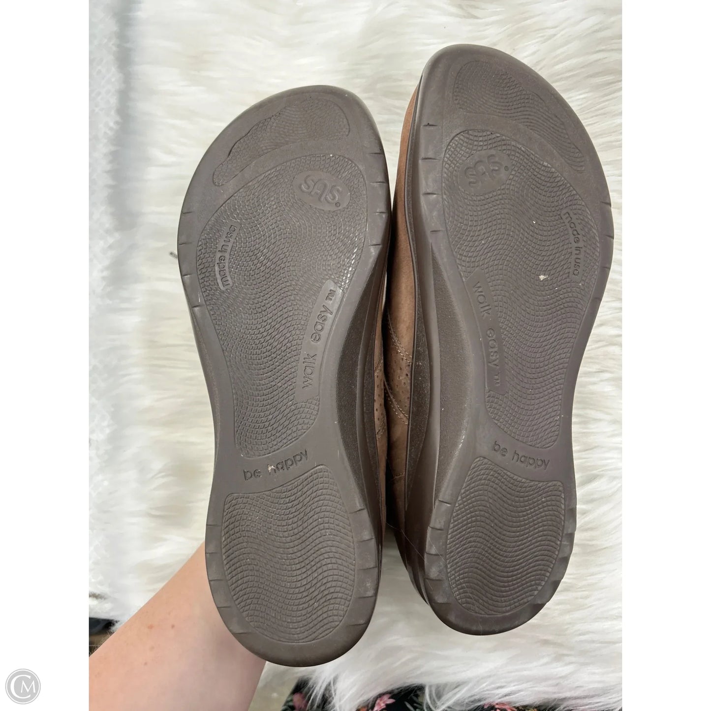 Shoes Flats By Sas In Brown, Size: 9.5