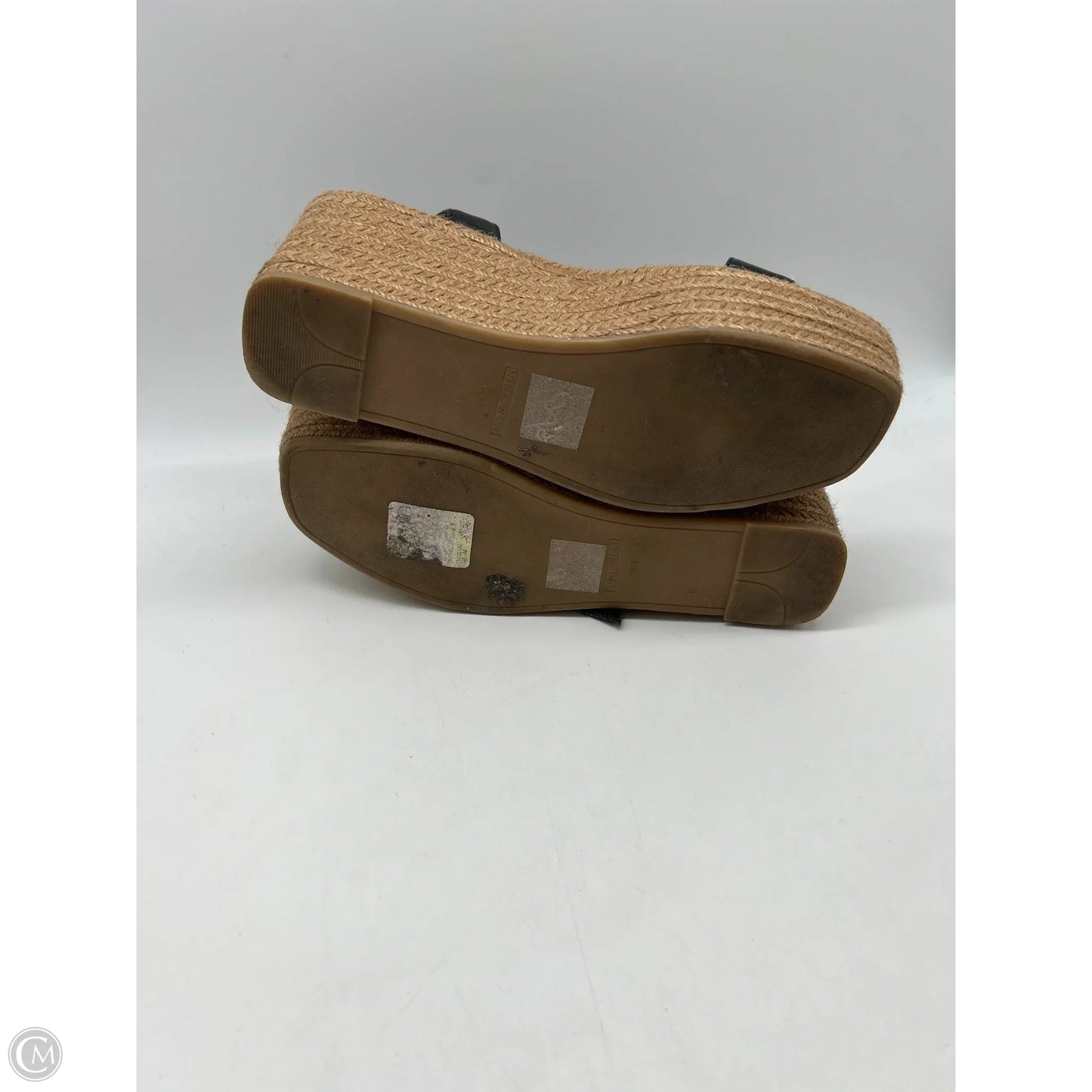 Sandals Heels Wedge By Nine West In Black, Size: 8