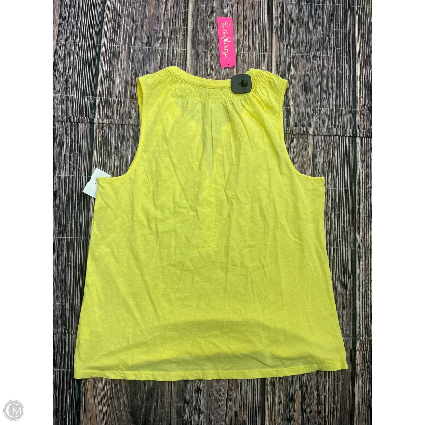 Tank Top Designer By Lilly Pulitzer In Yellow, Size: Xl