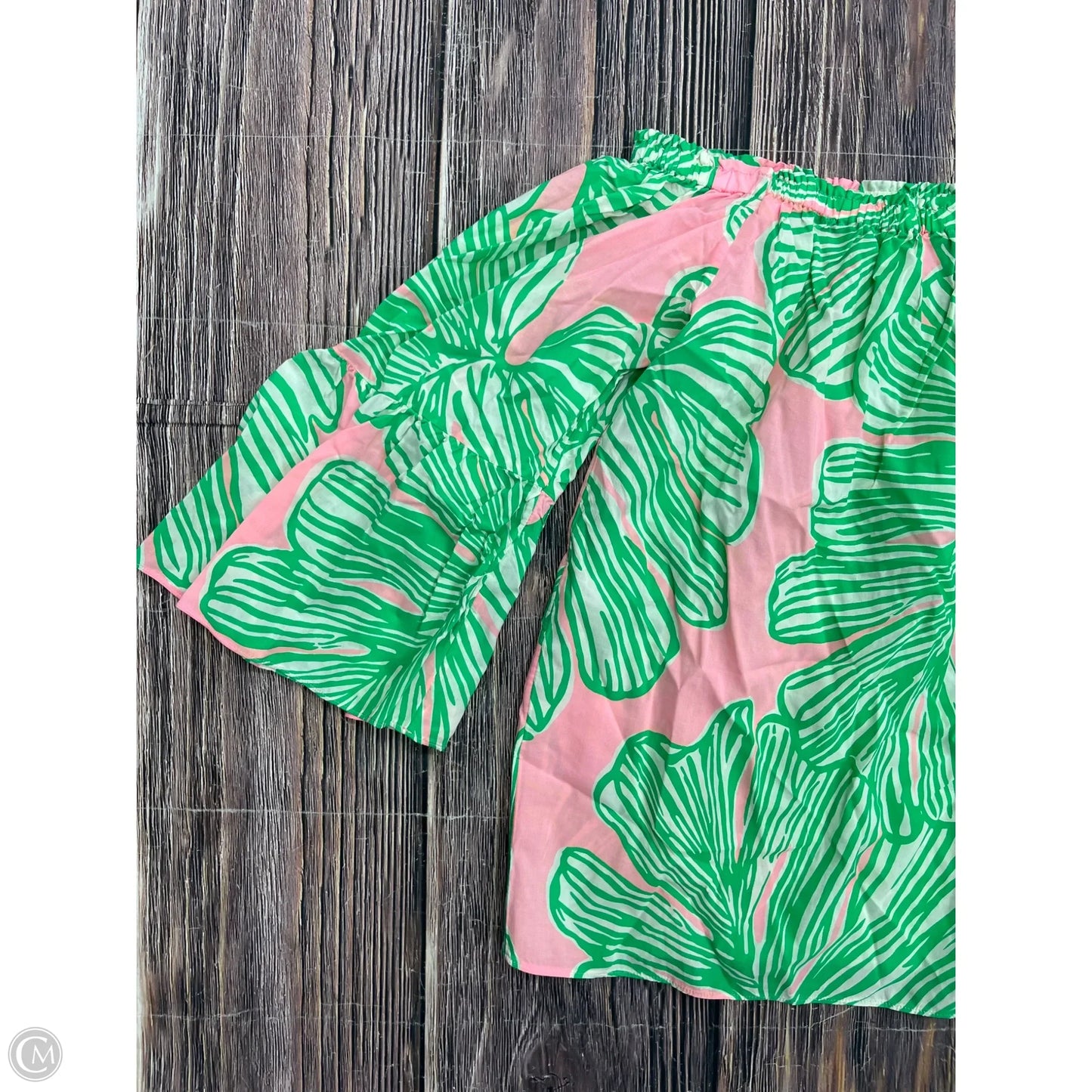 Top Long Sleeve Designer By Lilly Pulitzer In Green, Size: Xl