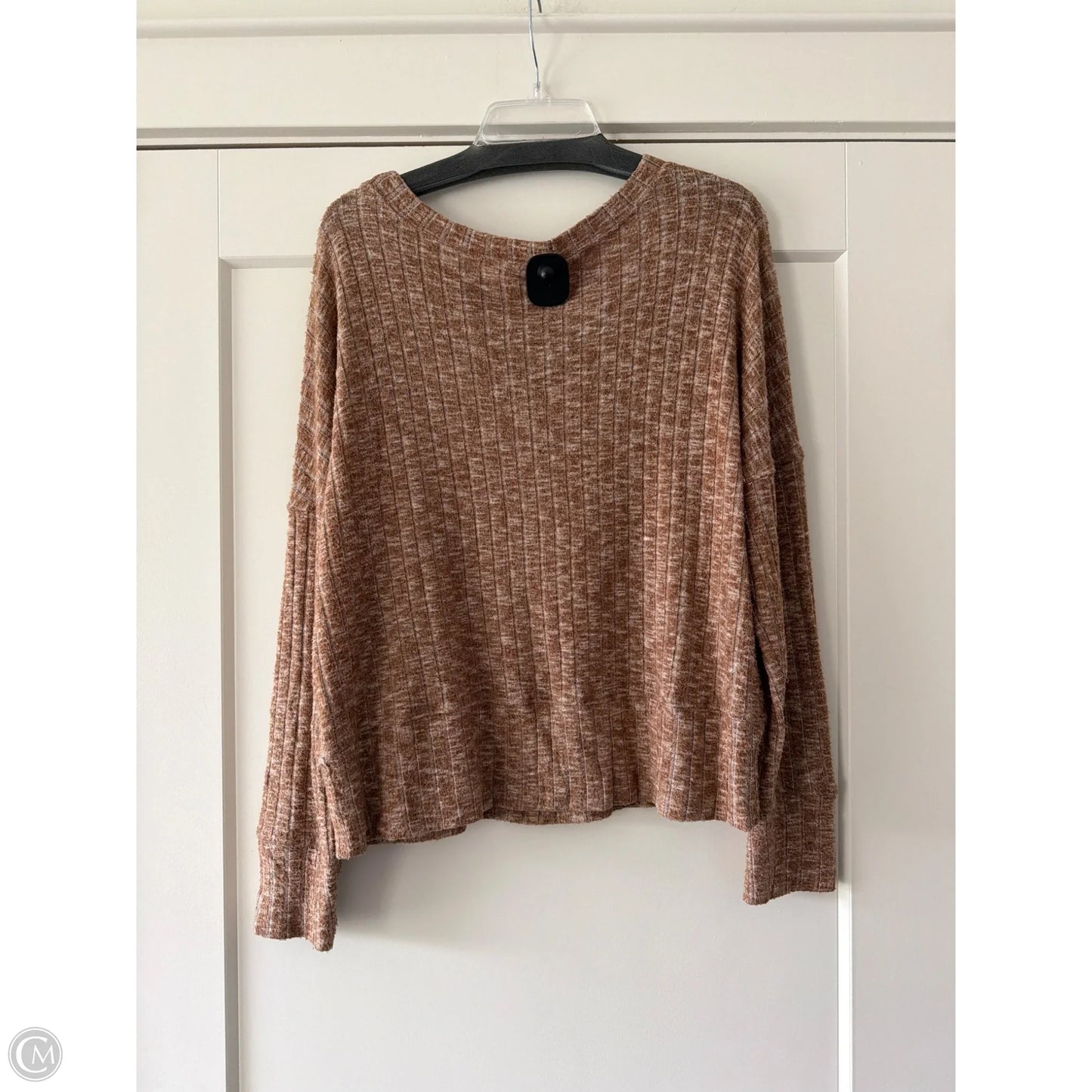 Top Long Sleeve By Daytrip In Beige, Size: S