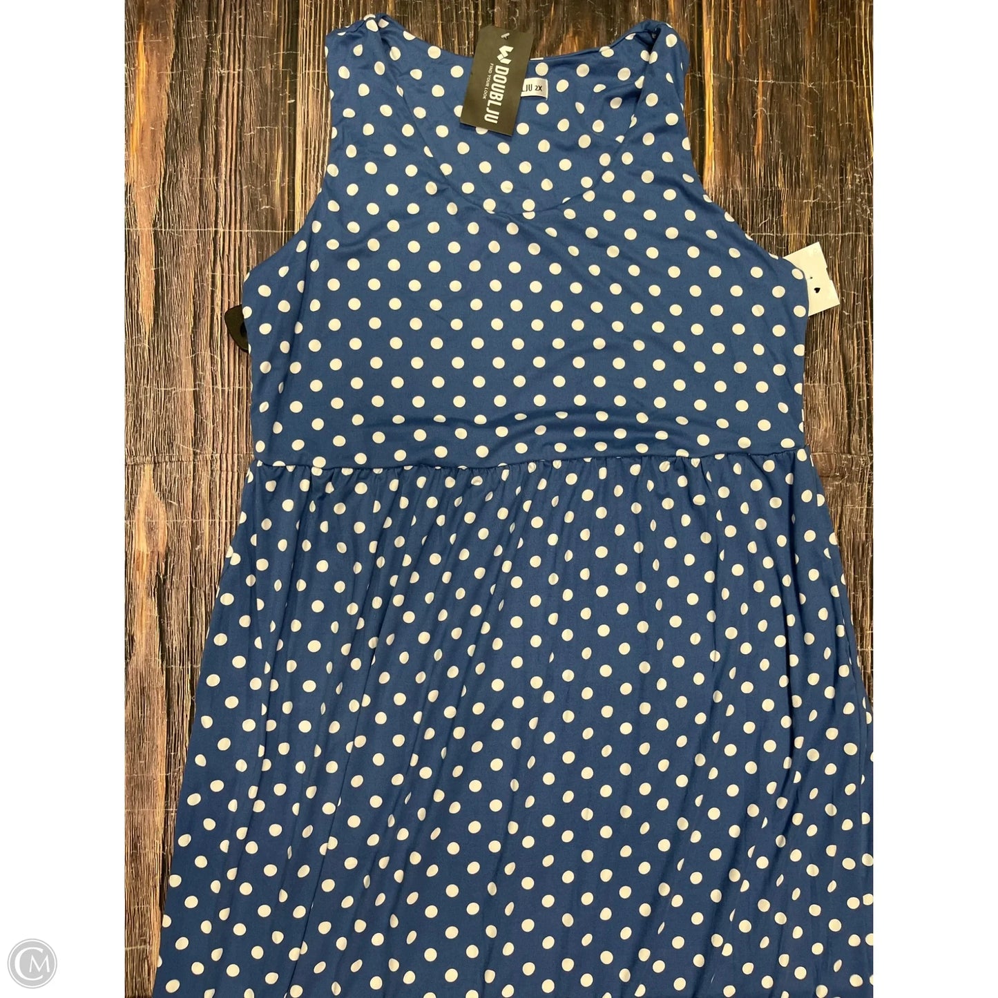 Dress Casual Maxi By Clothes Mentor In Blue, Size: 2x