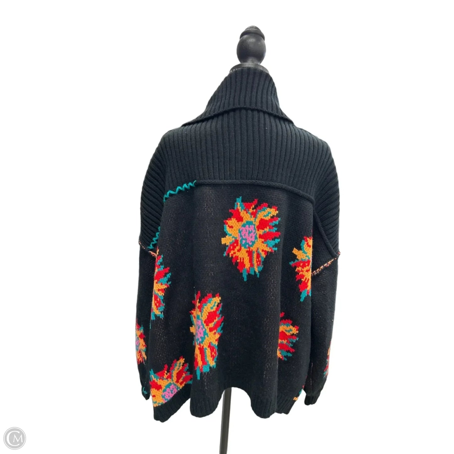 Sweater Cardigan By Pol In Black, Size: L