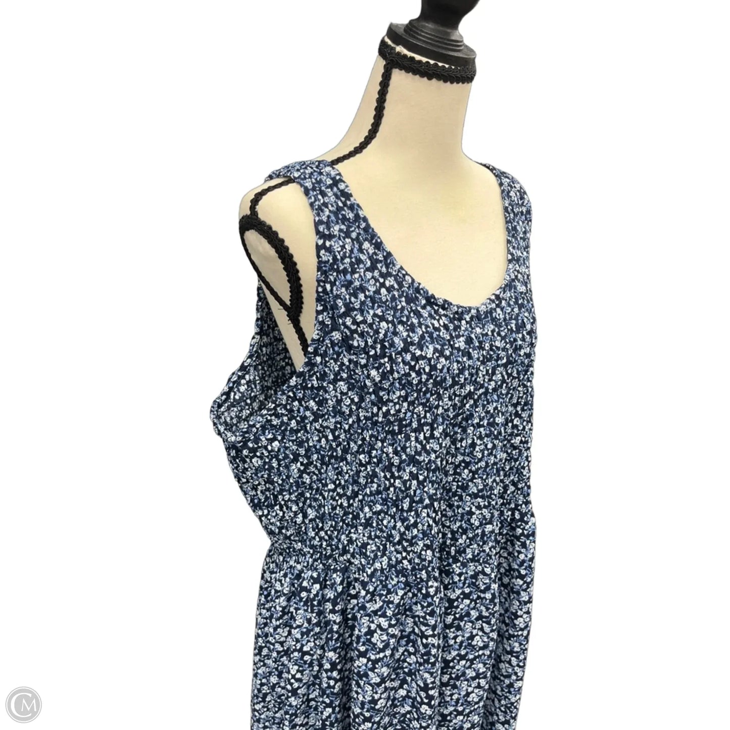 Dress Casual Maxi By Old Navy In Navy, Size: 1x Tall