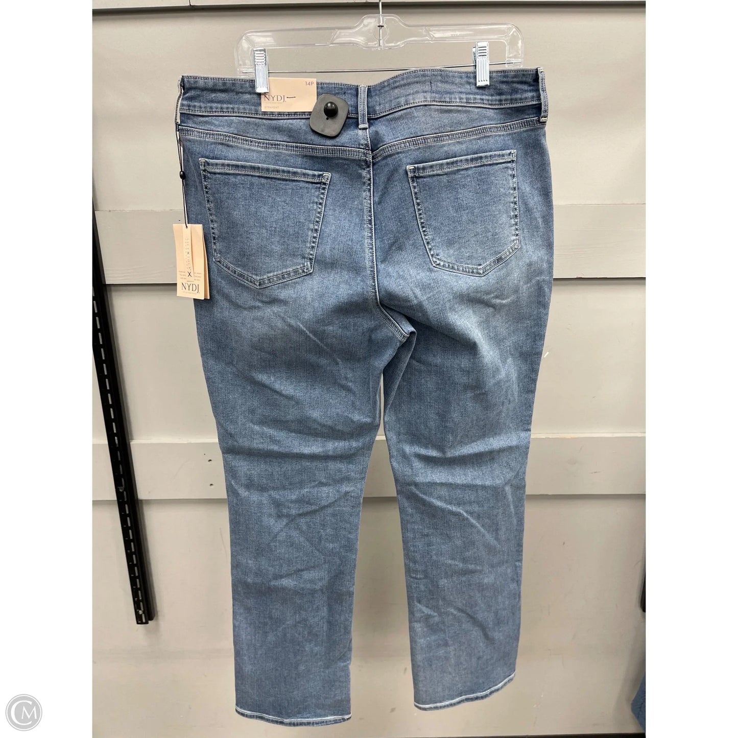 Jeans Straight By Not Your Daughters Jeans In Blue Denim, Size: 14