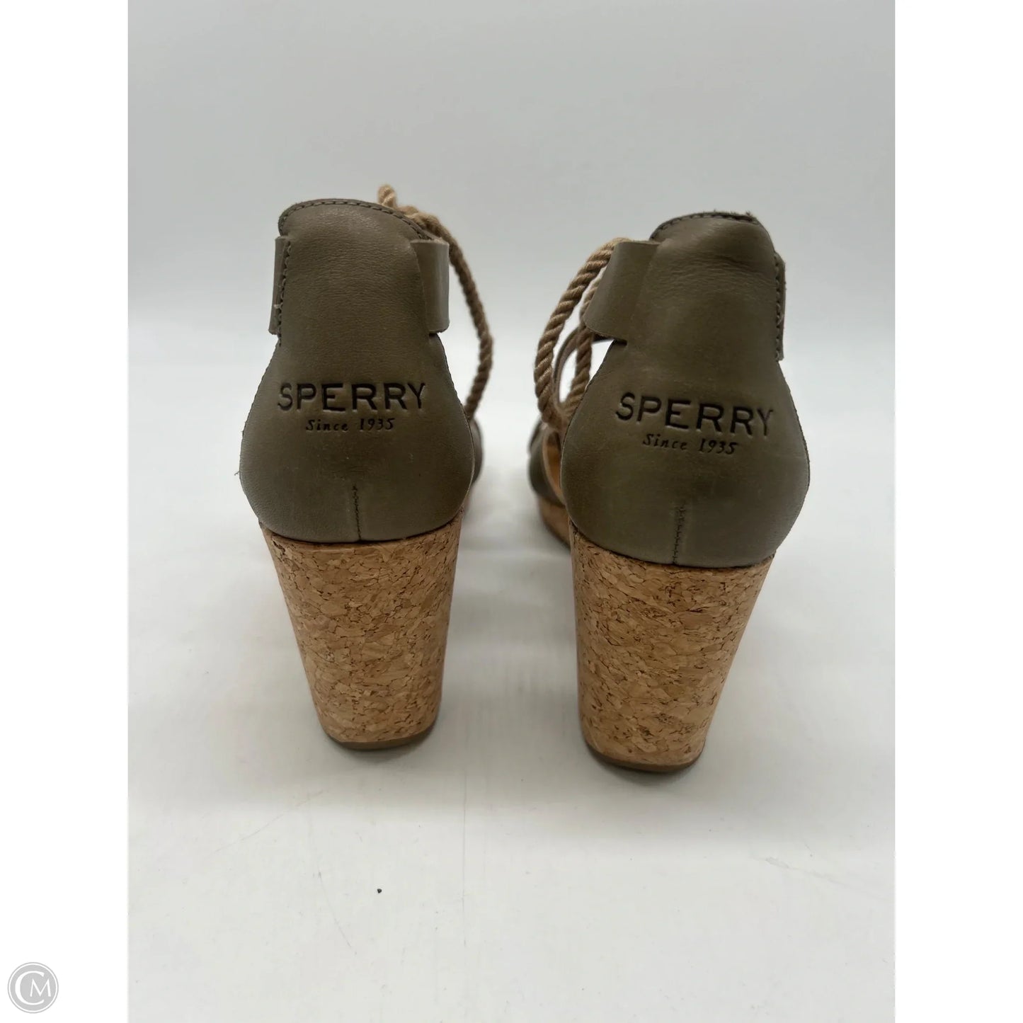 Sandals Heels Wedge By Sperry In Green, Size: 8