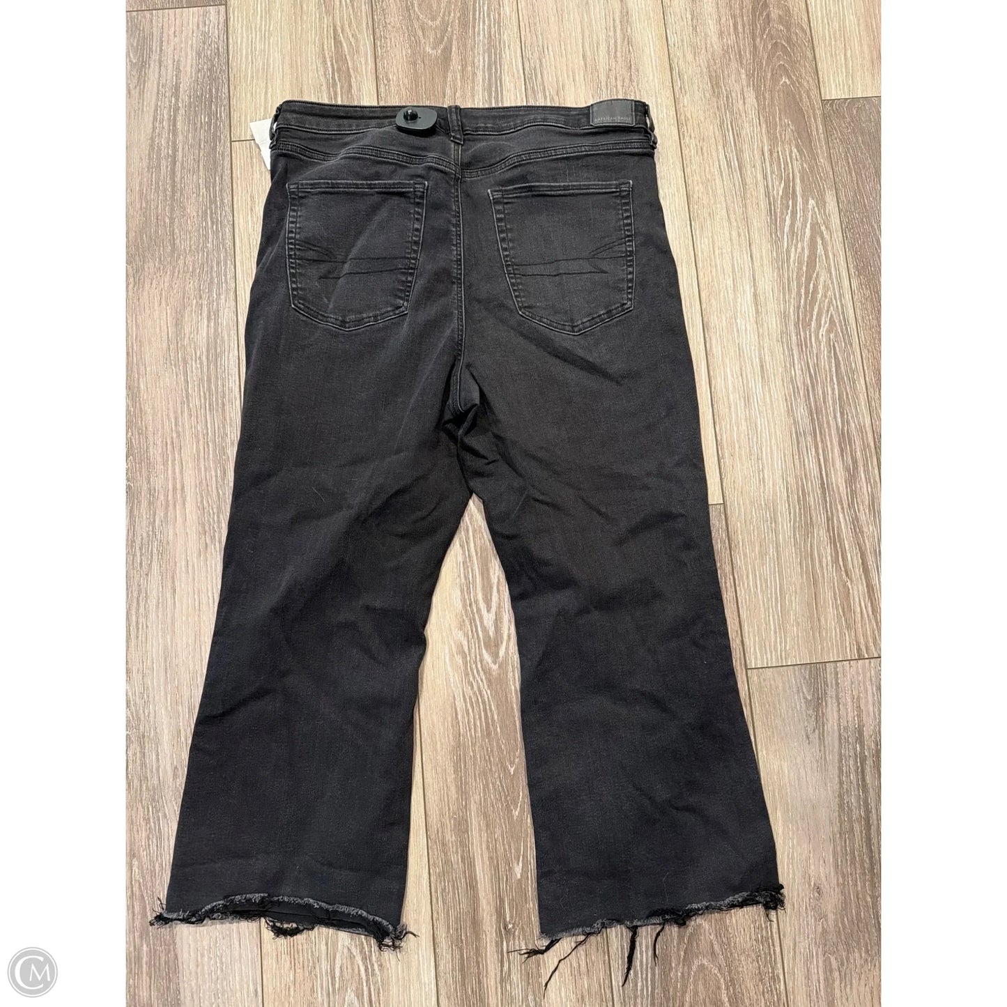 Jeans Wide Leg By American Eagle In Black, Size: 16
