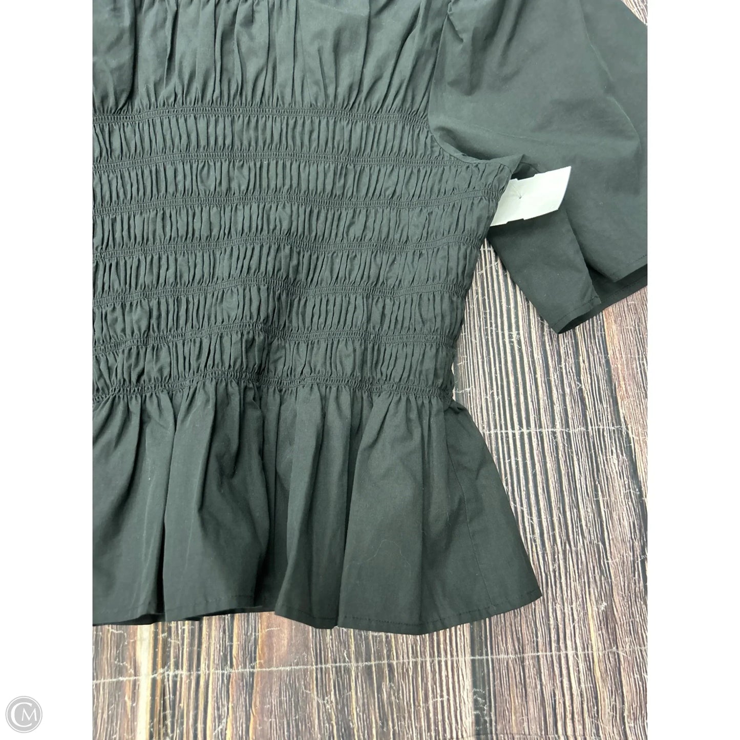 Top Short Sleeve By Rails In Black, Size: L