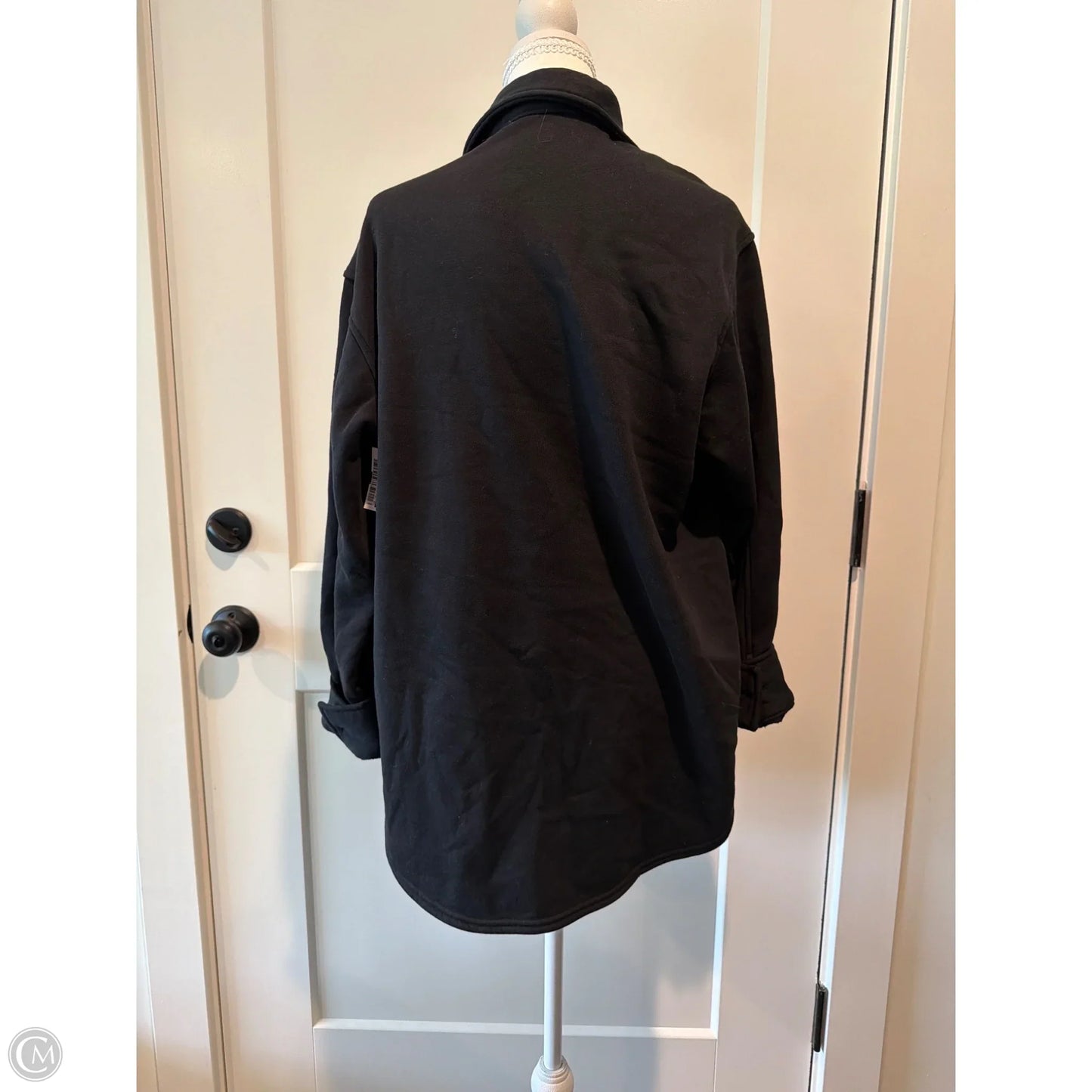 Jacket Shirt By Gap In Black, Size: Xs