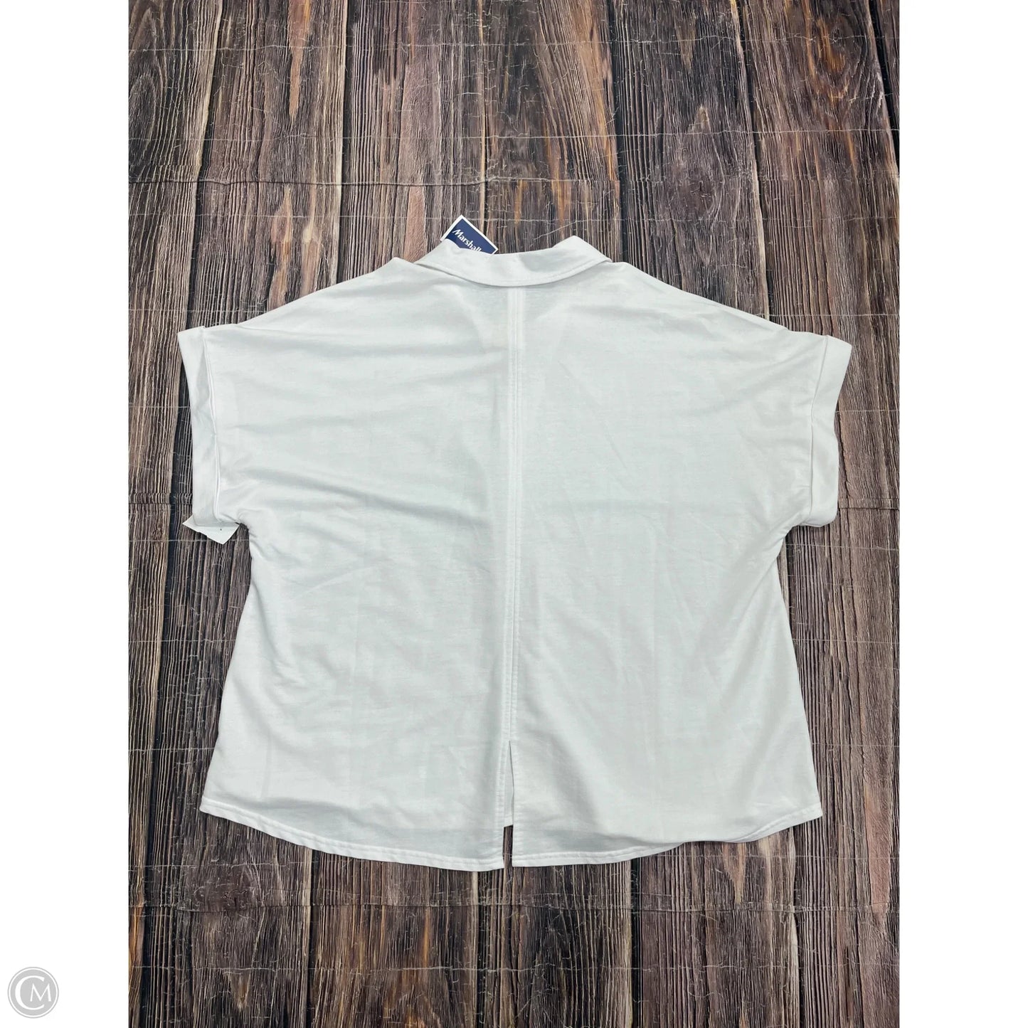 Top Short Sleeve By Jane And Delancey In White, Size: 3x