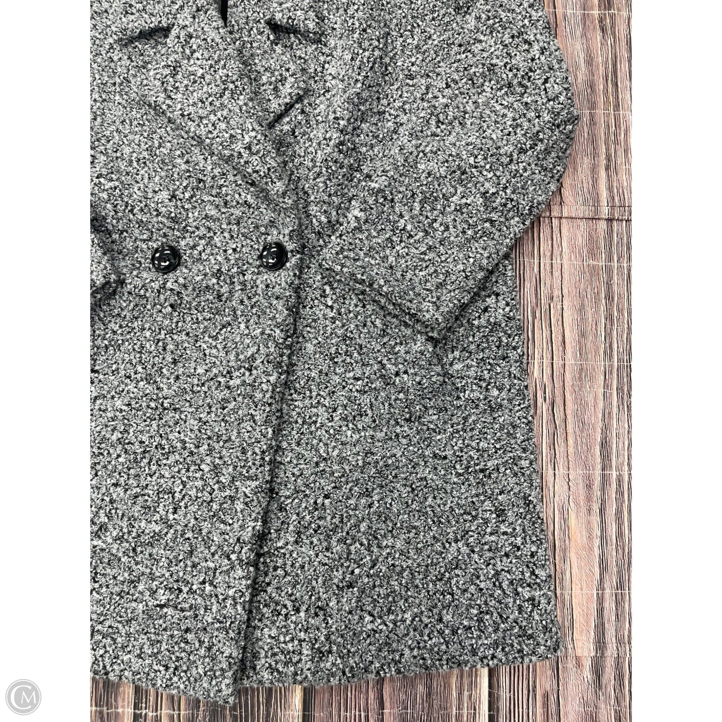 Jacket Faux Fur & Sherpa By Rafaella In Grey, Size: Xl