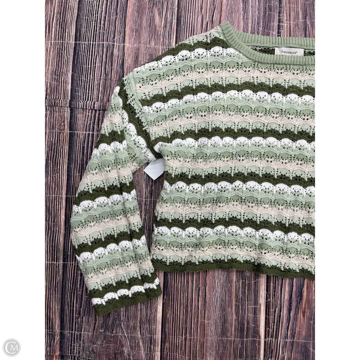 Sweater By Francesca's In Green, Size: M