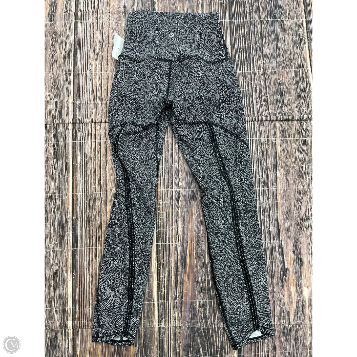 Athletic Leggings By Lululemon In Black & White, Size: 2