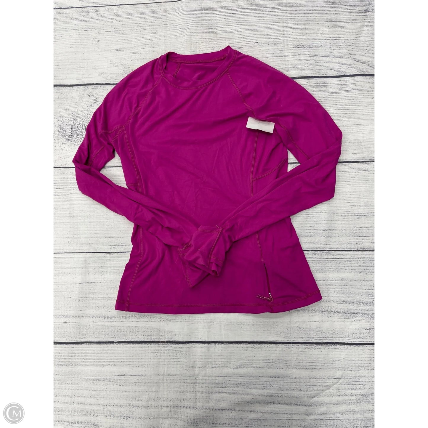 Athletic Top Long Sleeve Crewneck By Lululemon In Pink, Size: M