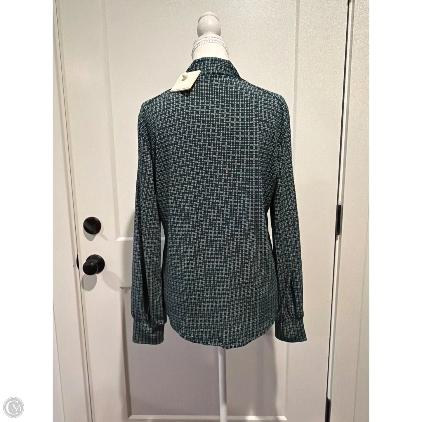 Top Long Sleeve By Adrianna Papell In Green, Size: M