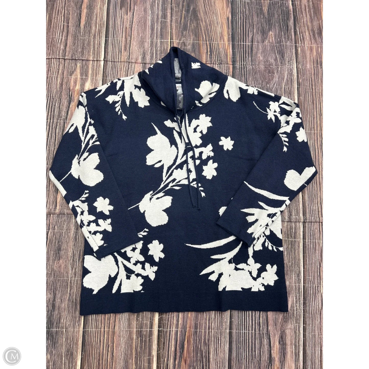 Sweater By Liz Claiborne In Blue, Size: L