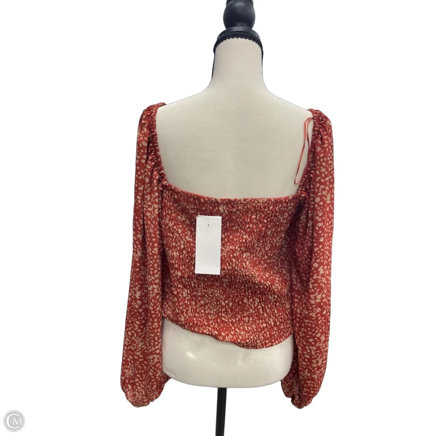 Top Long Sleeve By Sienna Sky In Orange, Size: Xl