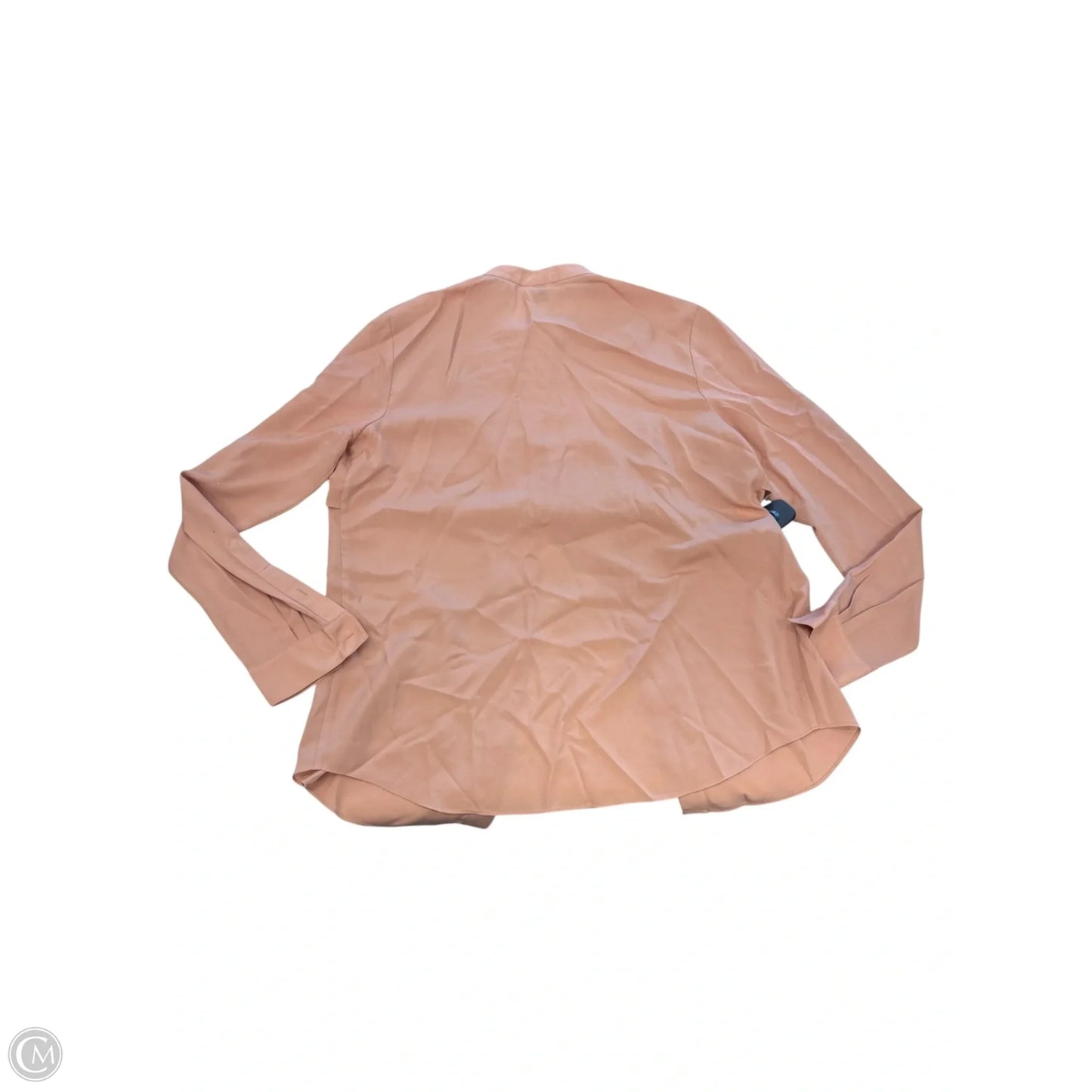 Blouse Long Sleeve By Anne Klein In Peach, Size: M
