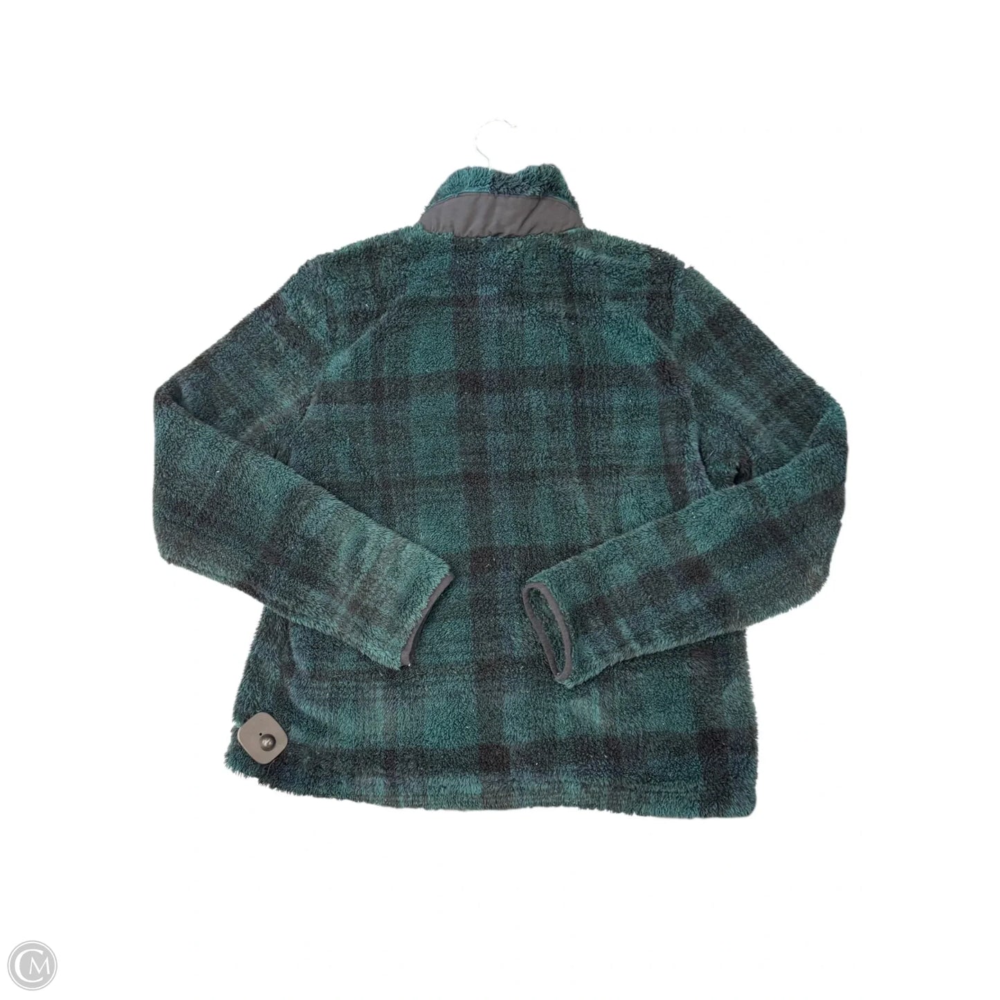 Jacket Fleece By Eddie Bauer In Green, Size: S