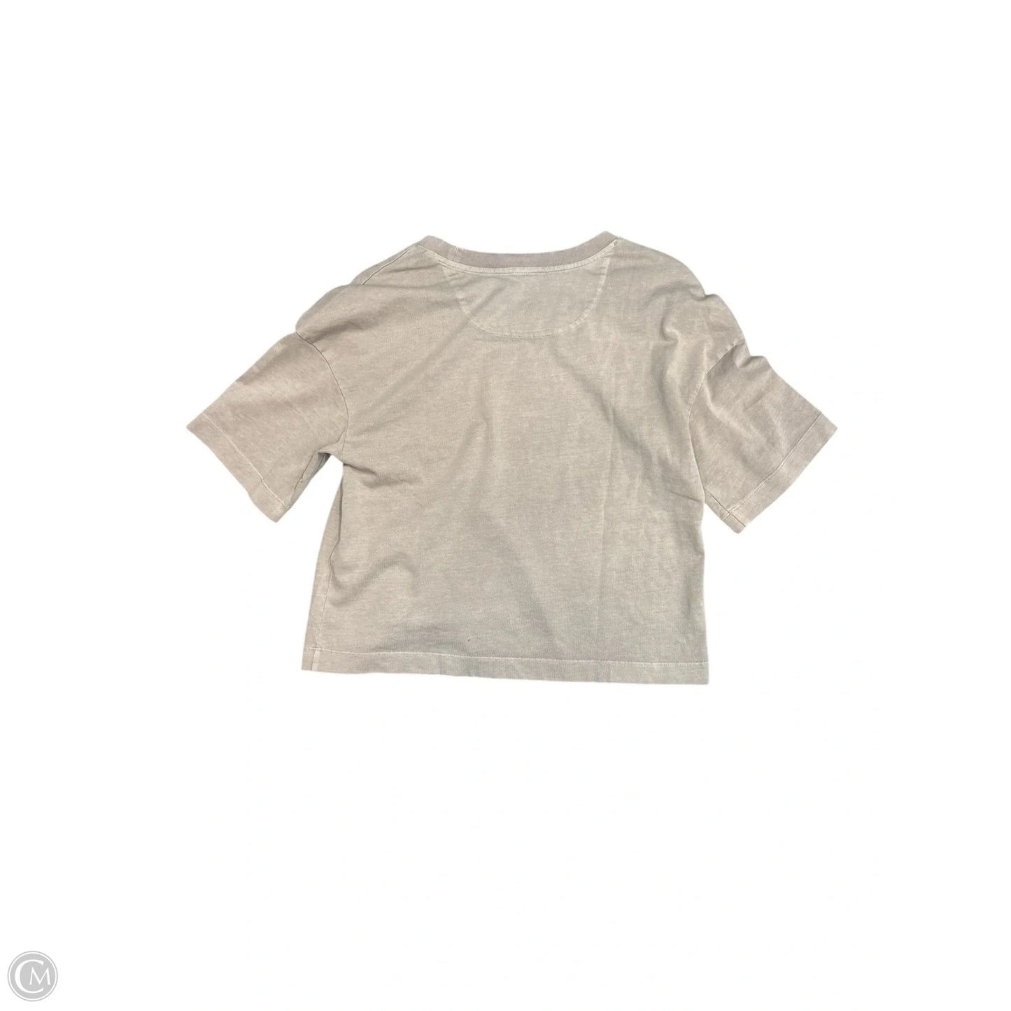 Top Short Sleeve Basic By Fabletics In Tan, Size: Xs