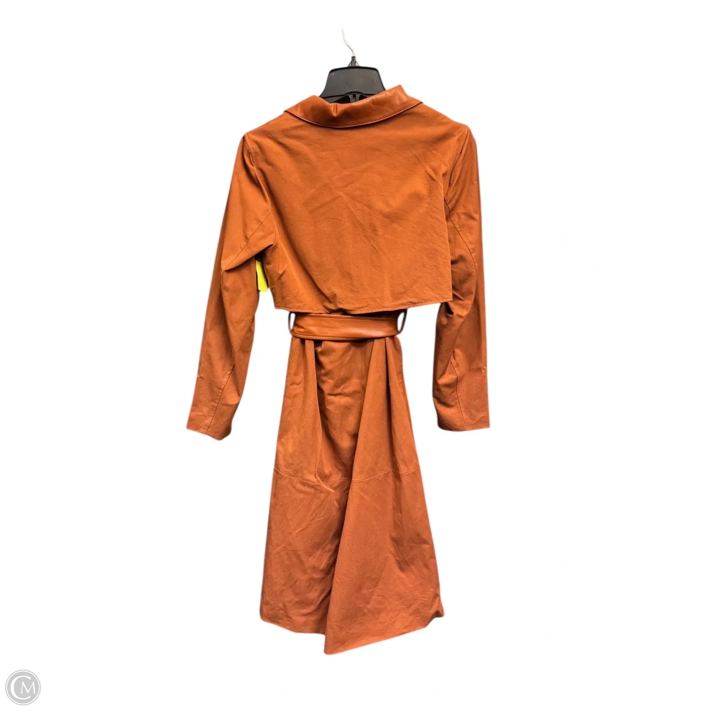 Coat Trench Coat By Alfani In Brown, Size: S