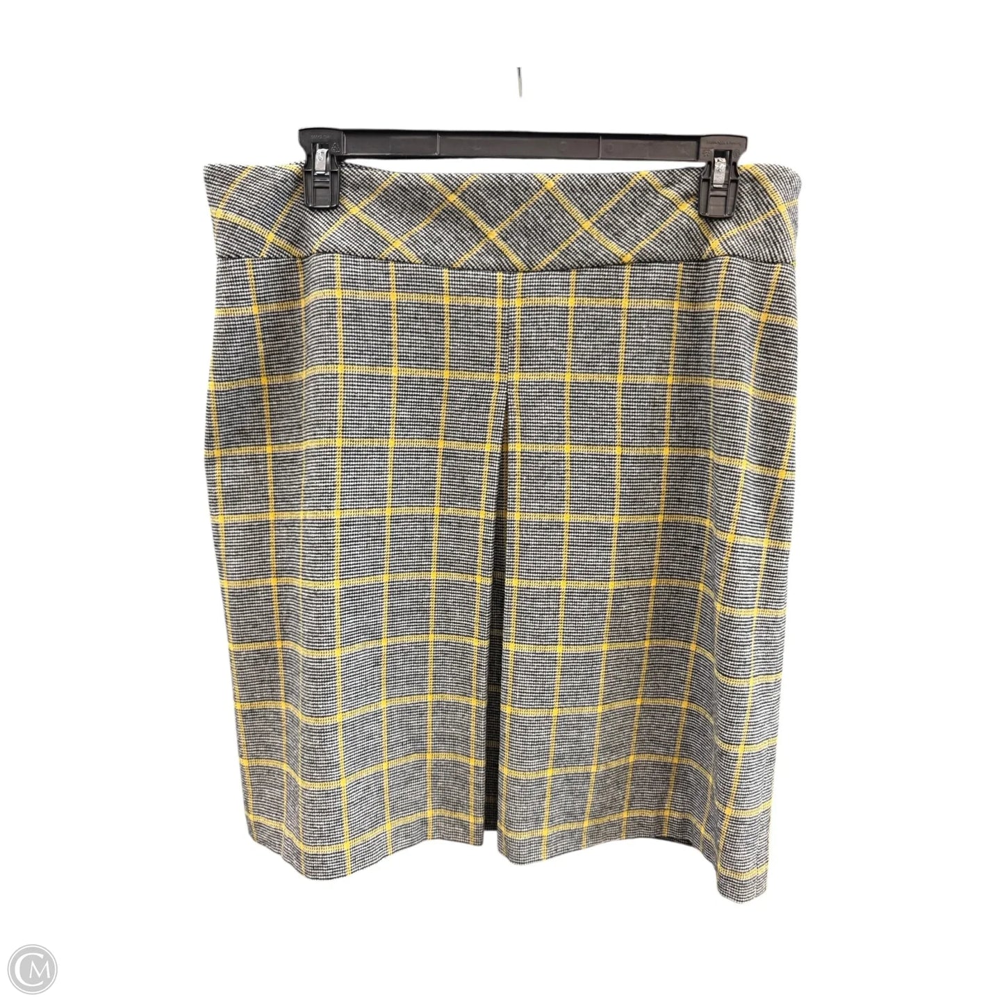 Skirt Set 2pc By Kasper In Black & Yellow, Size: 16