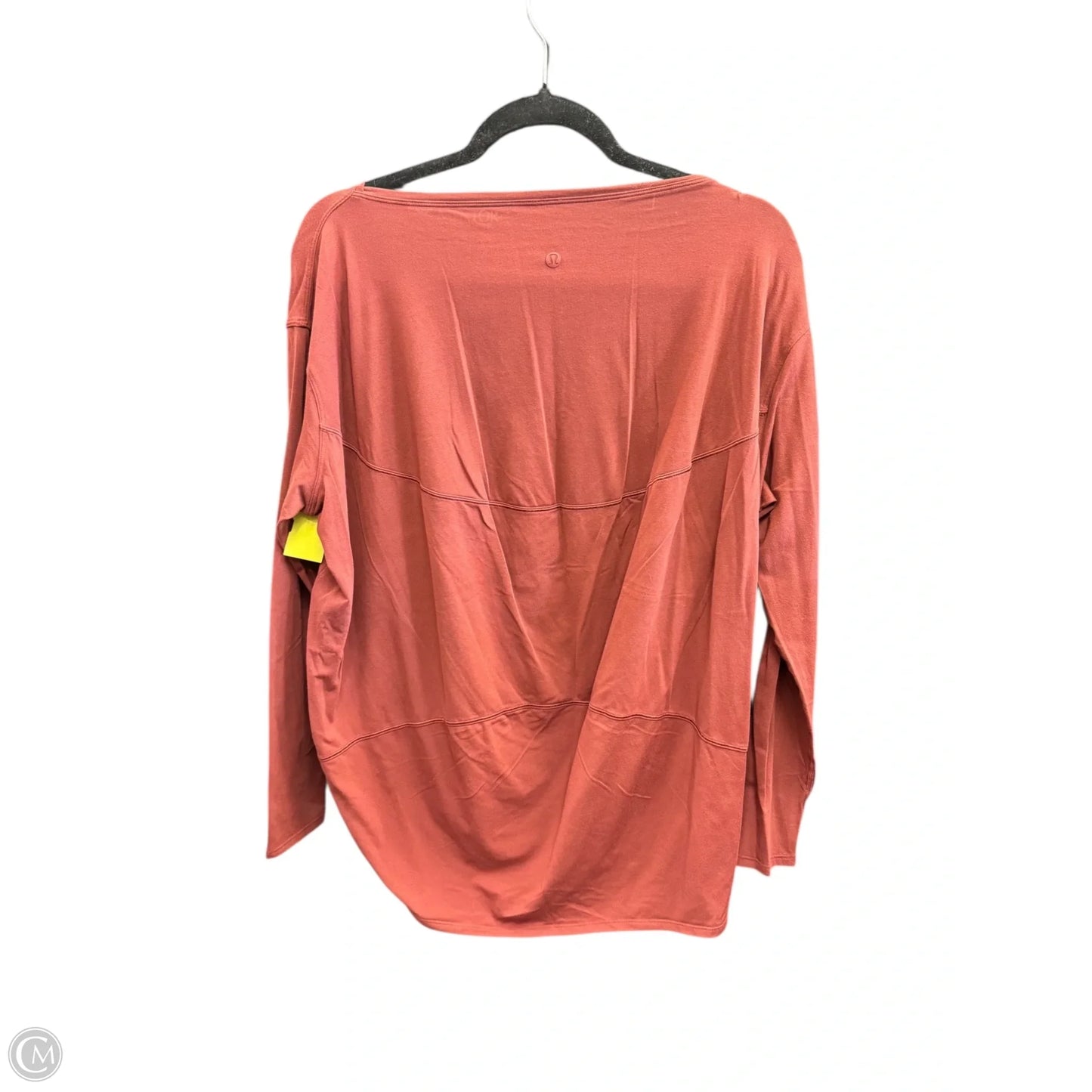 Athletic Top Long Sleeve Crewneck By Lululemon In Maroon, Size: 8