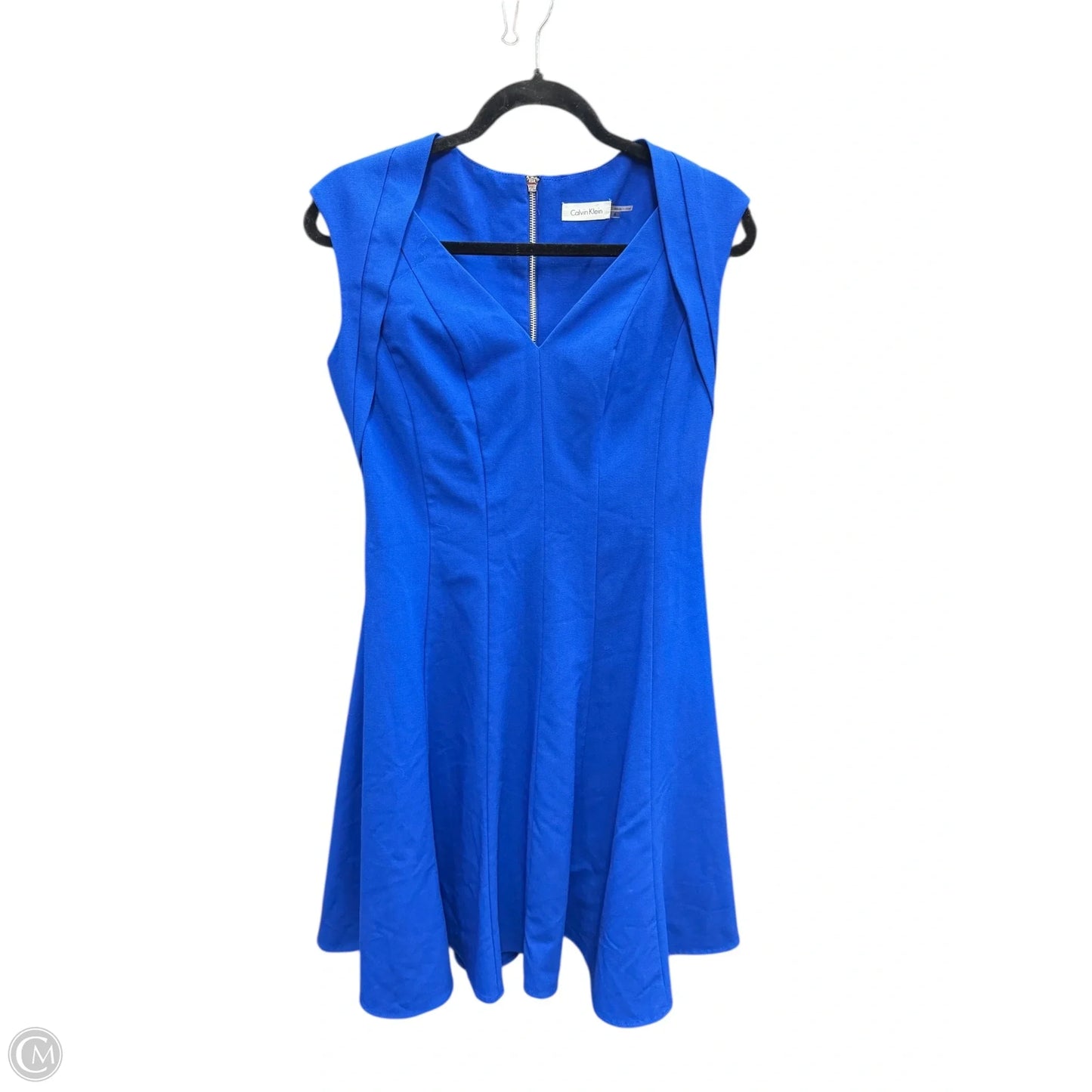 Dress Party Midi By Calvin Klein In Blue, Size: 6