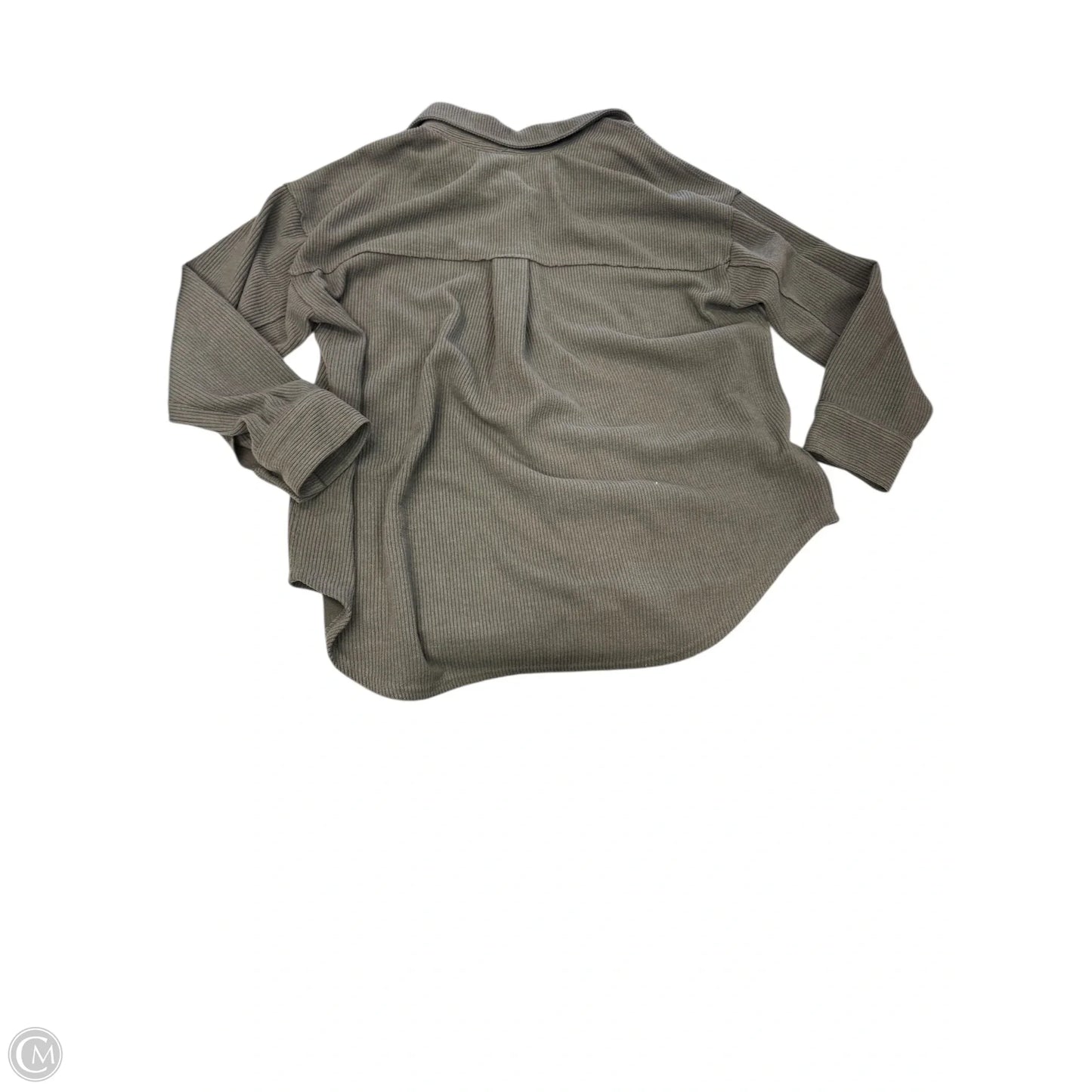 Jacket Shirt By Blu Pepper In Grey, Size: 1x